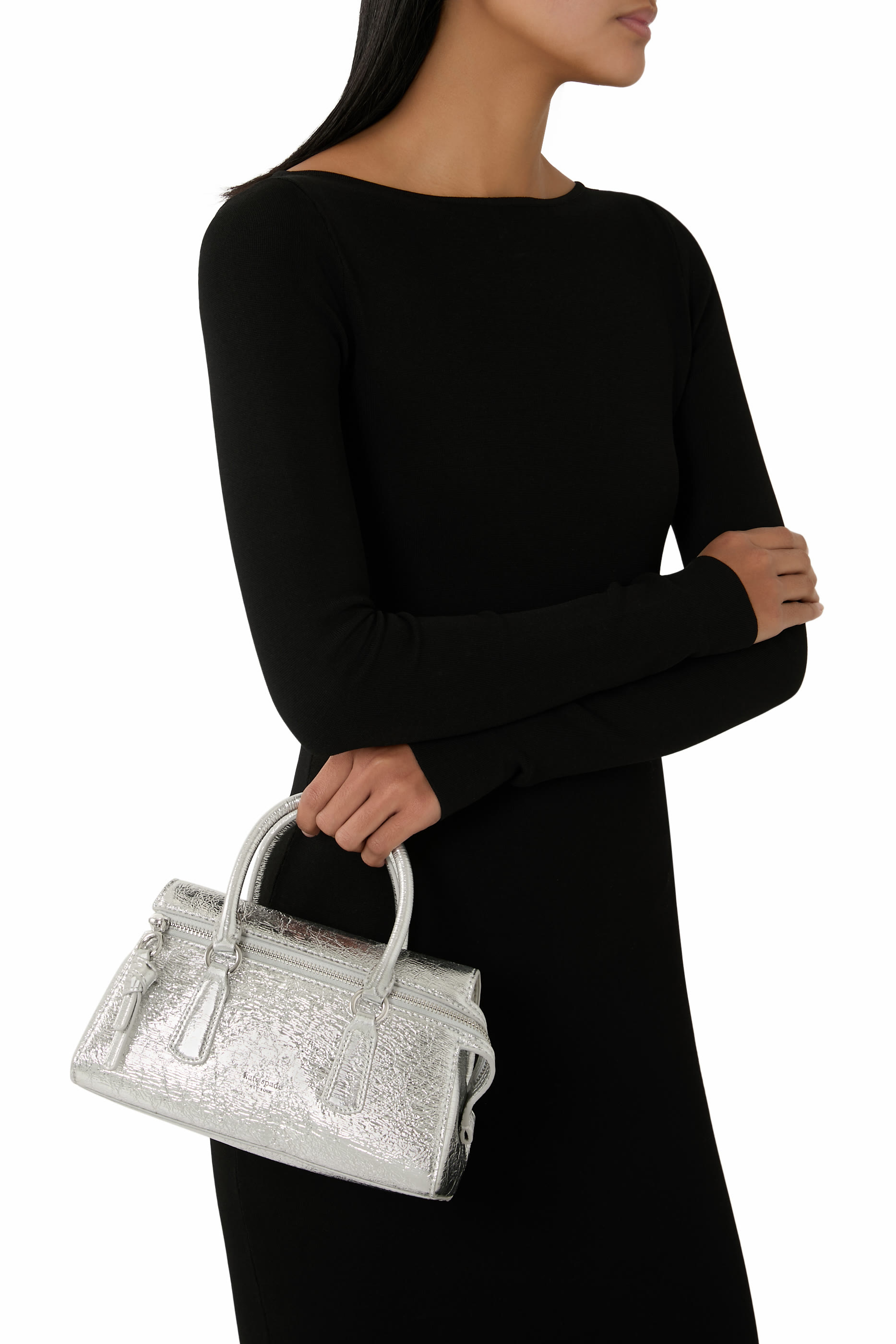 Bond Crinkle Metallic Leather Mini Bag