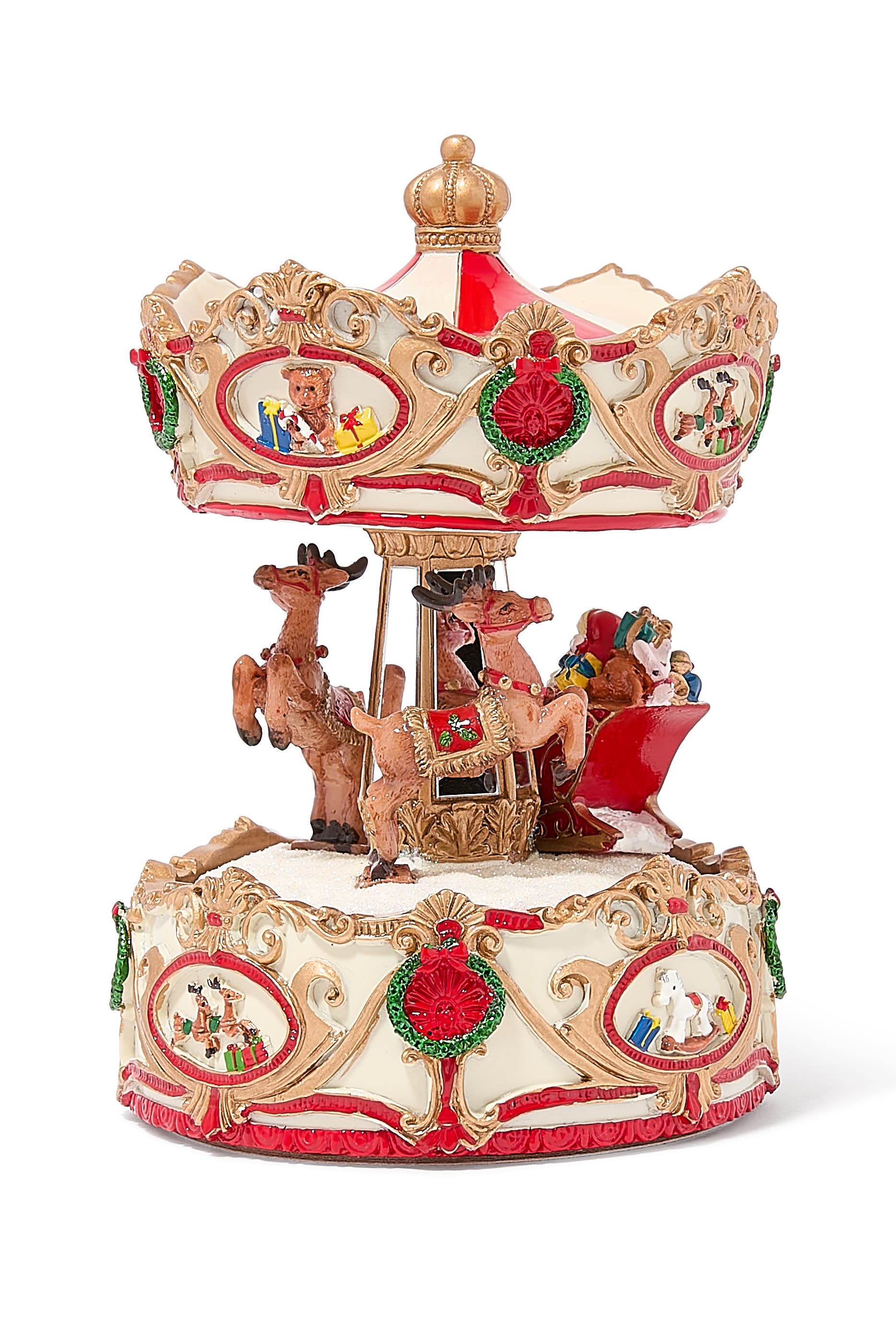 Musical Xmas Sleigh Carousel