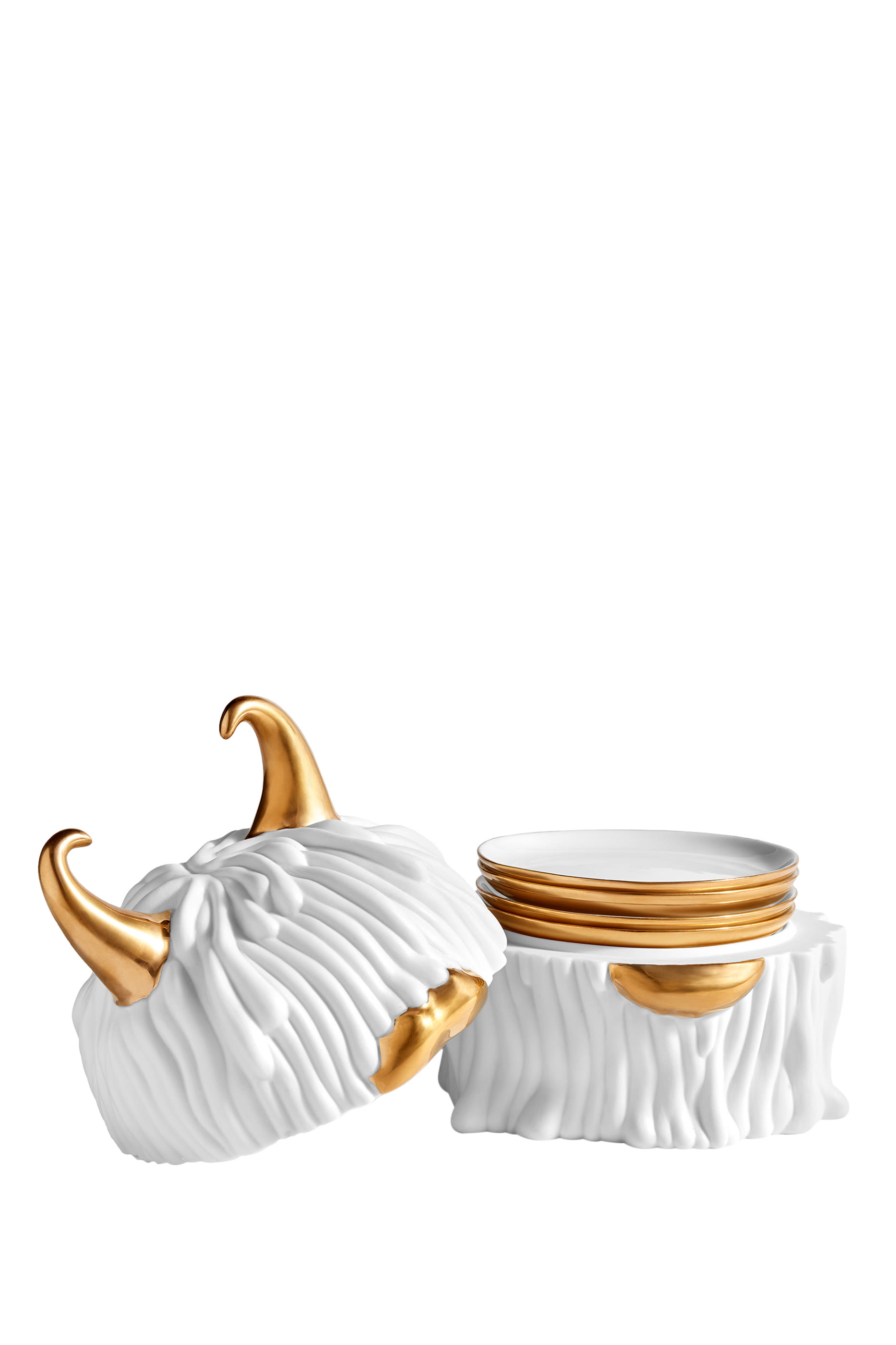 Haas Lynda Box and Plate, Set of 4