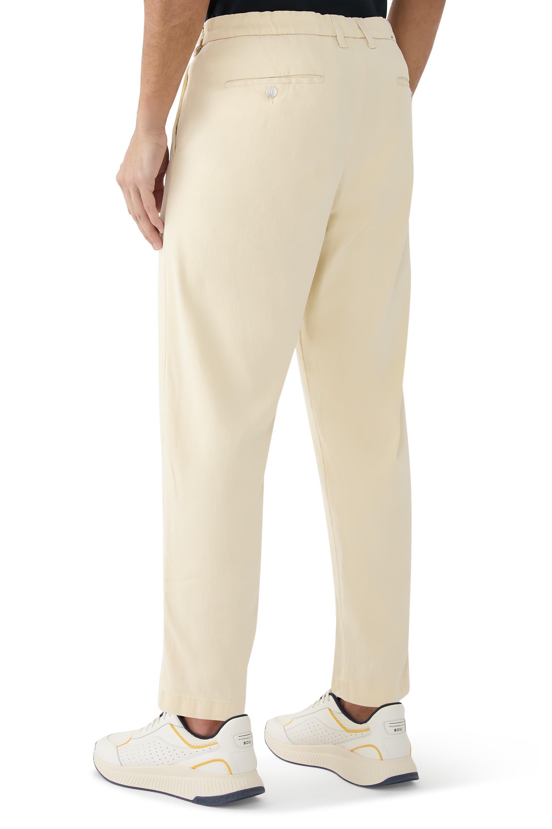 Regular-Fit Pants in Stretch Cotton Blend