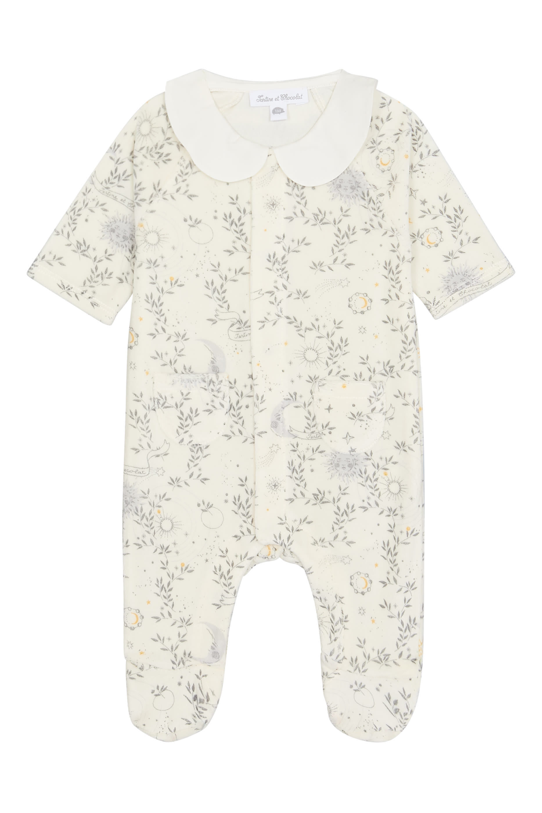  Muslin Collar Printed Pyjama
