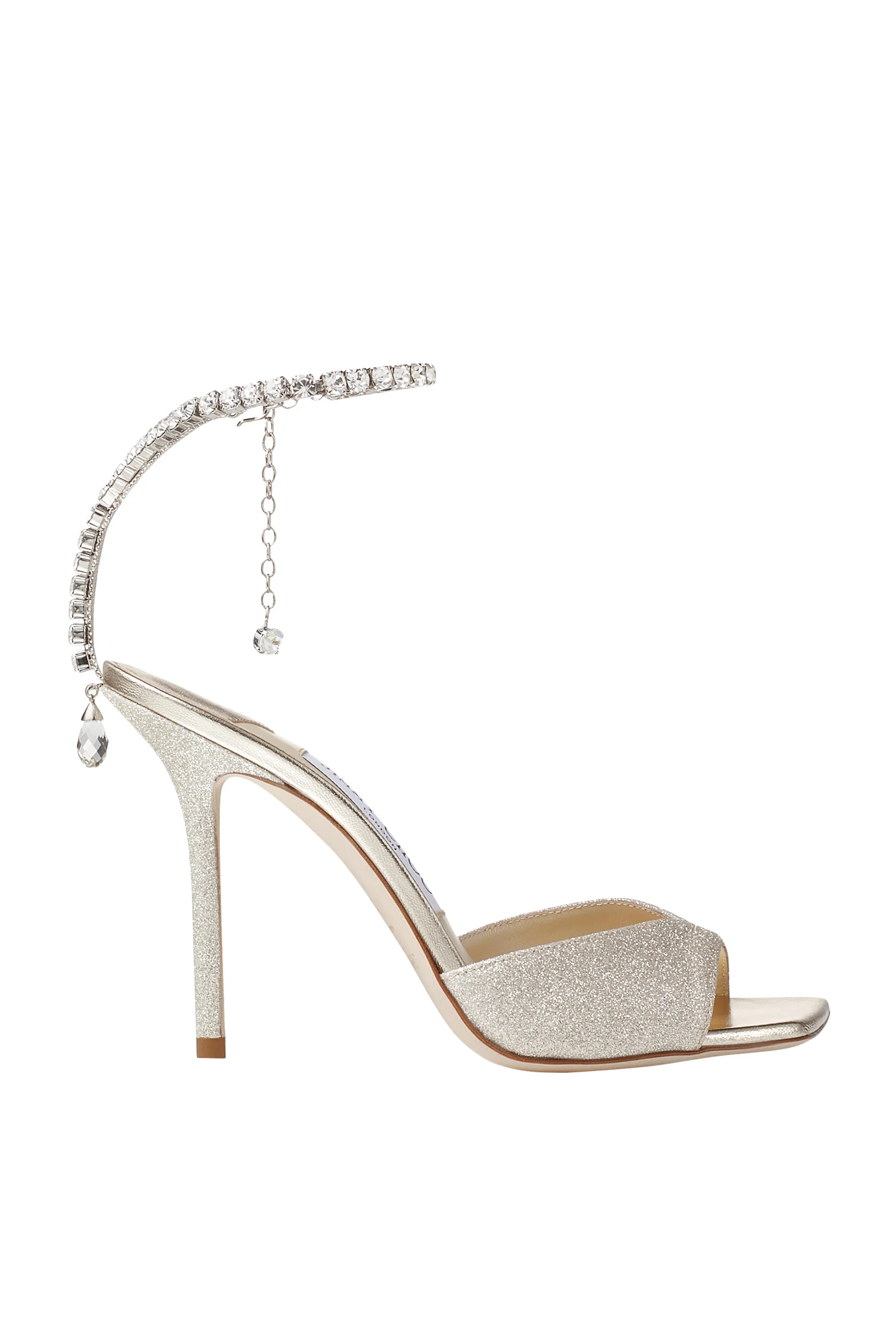 Saeda 100 Glitter Crystal Sandals