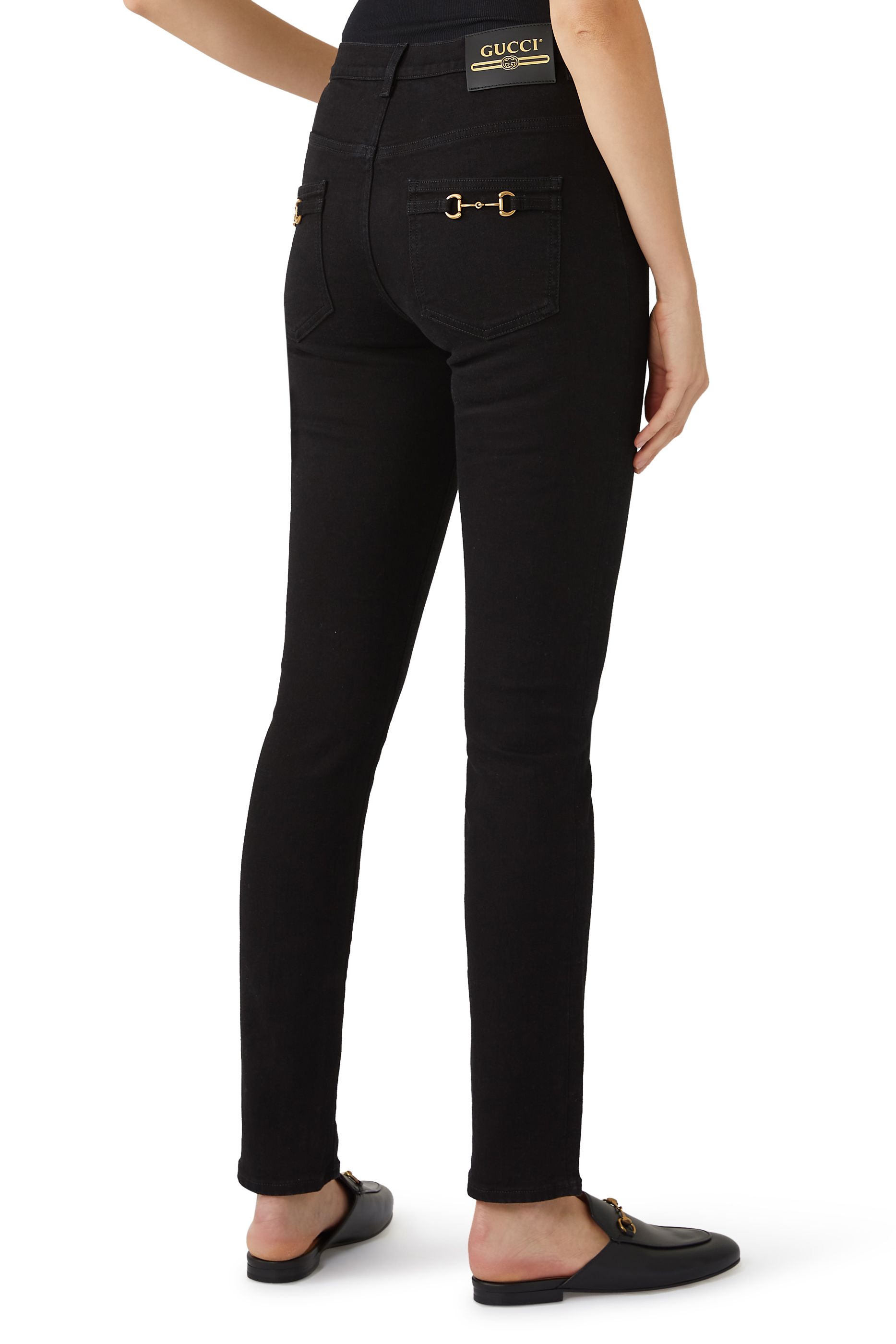 Denim Horsebit SkinnyJeans