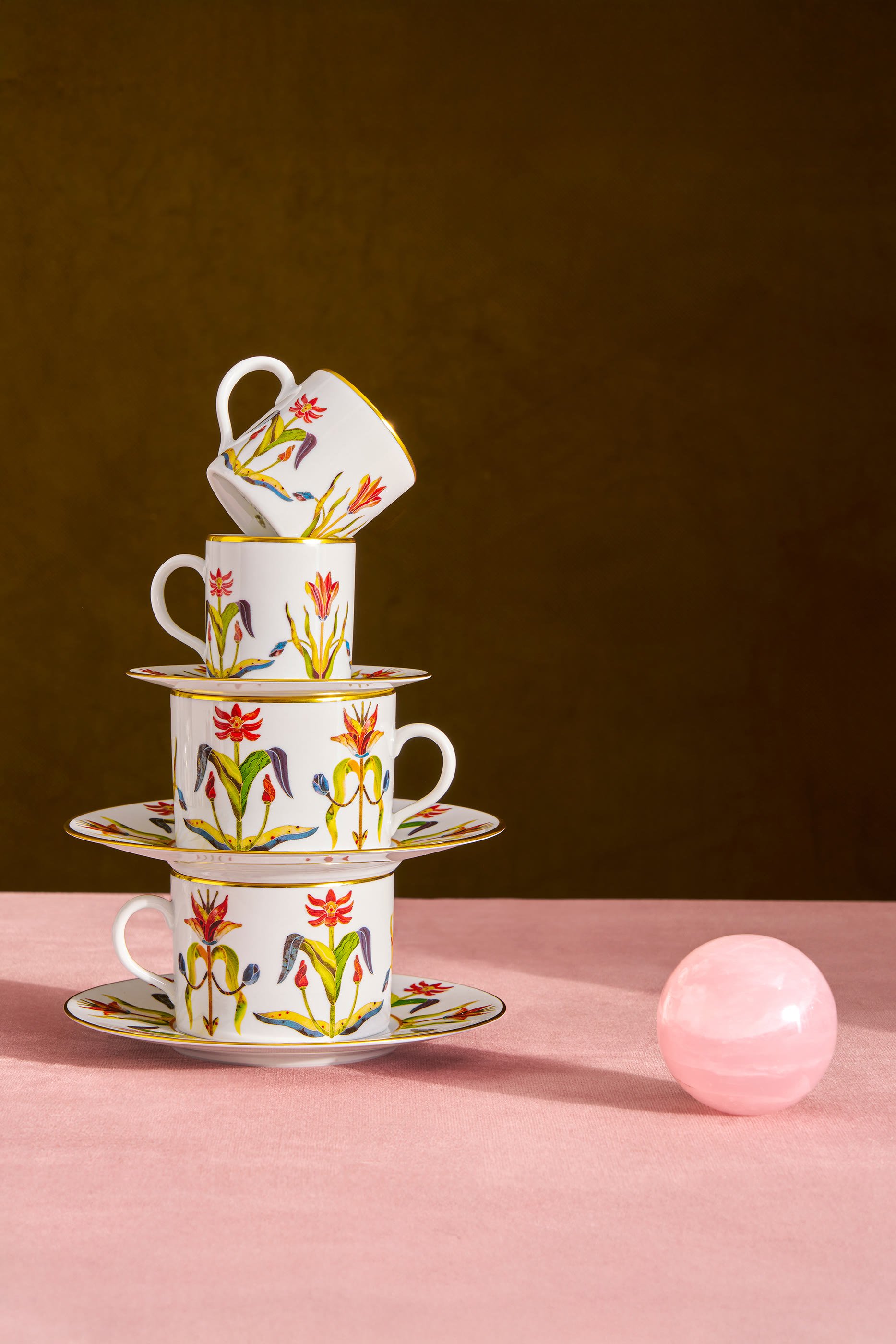 Grand Tour Tea Cup & Saucer, Set of 2