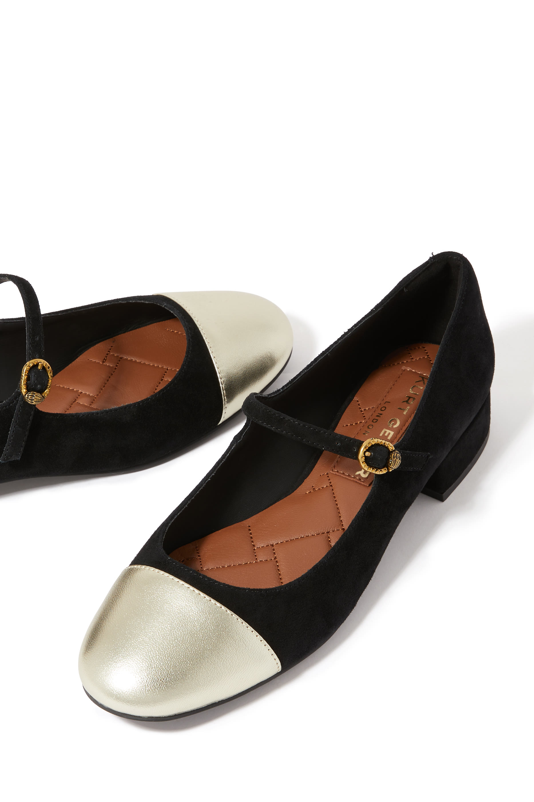 Regent Low Mary Jane Leather Pumps