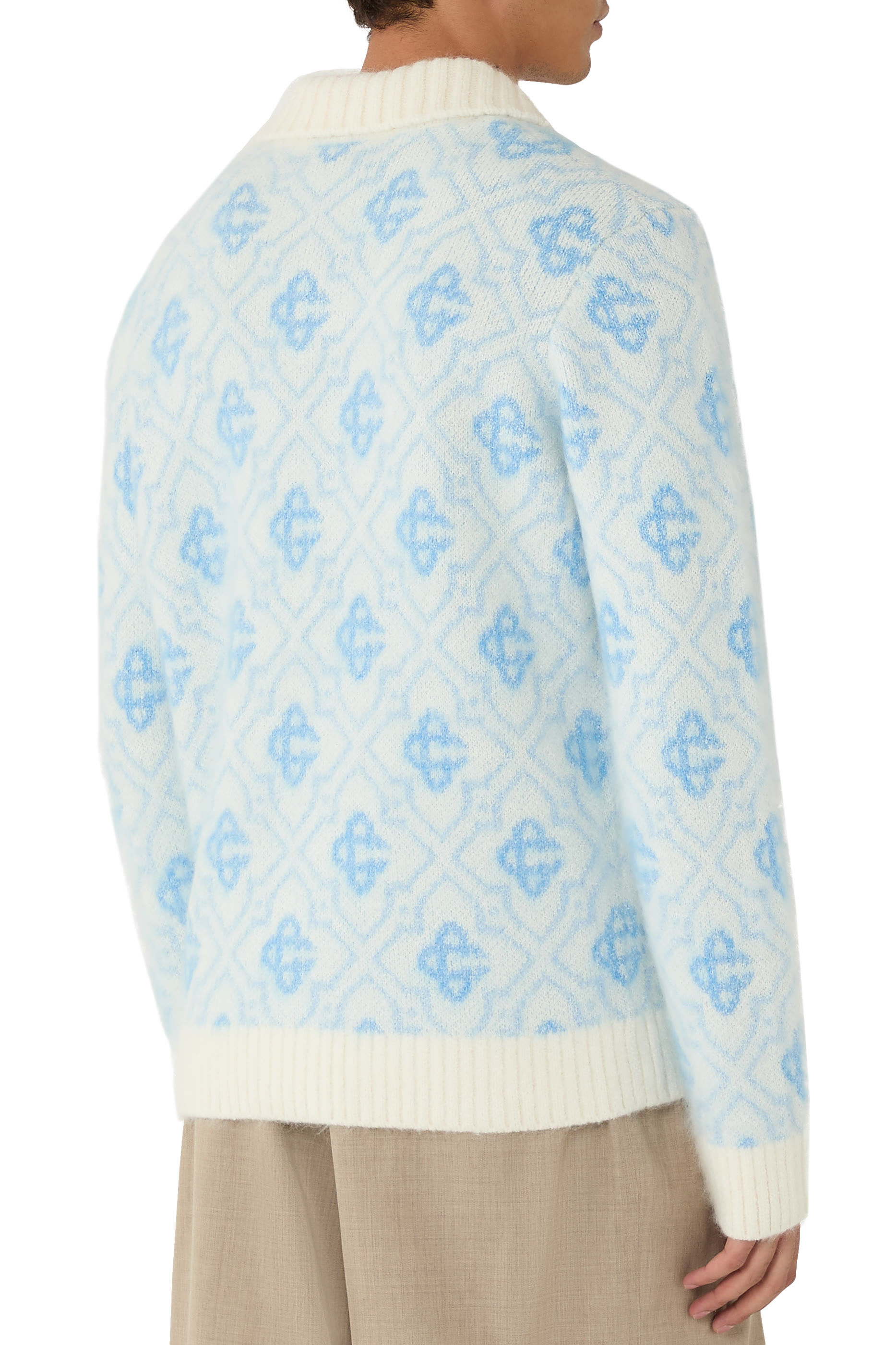 Monogram Mohair Zip Jumper 