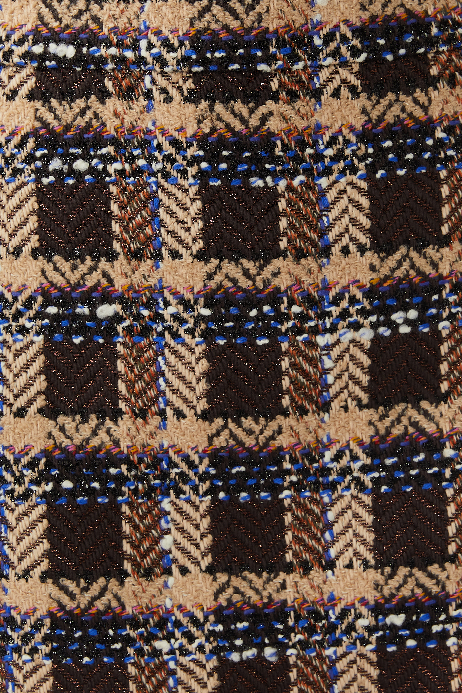 Tartan Tweed Wool Mini Skirt