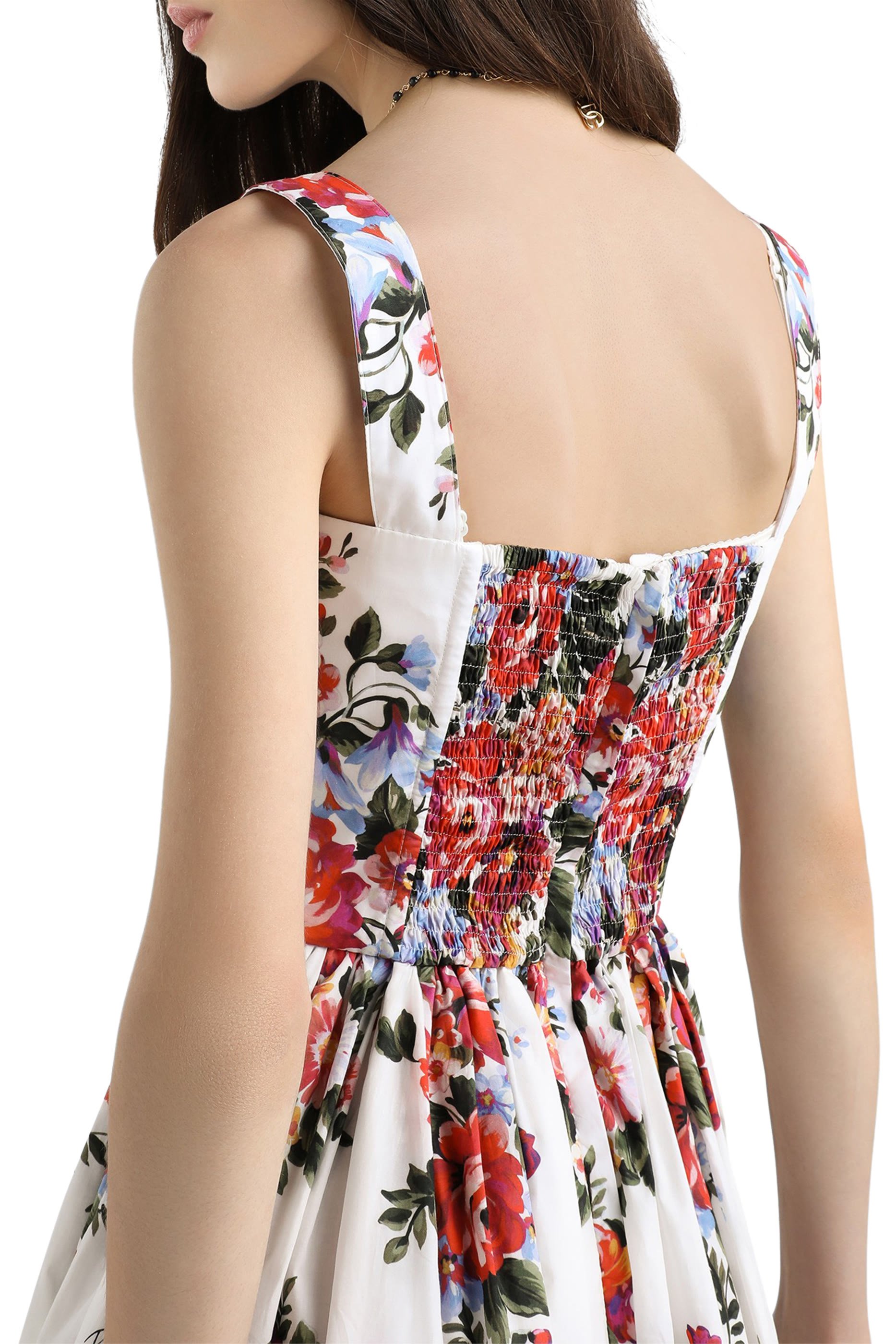 Floral-Print Midi Dress