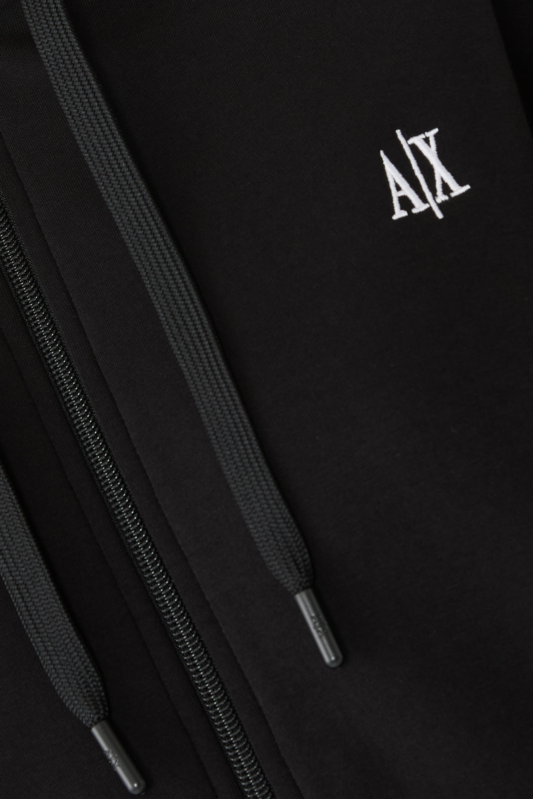 AX Logo Stretch Bonded Cotton Sweatshirt