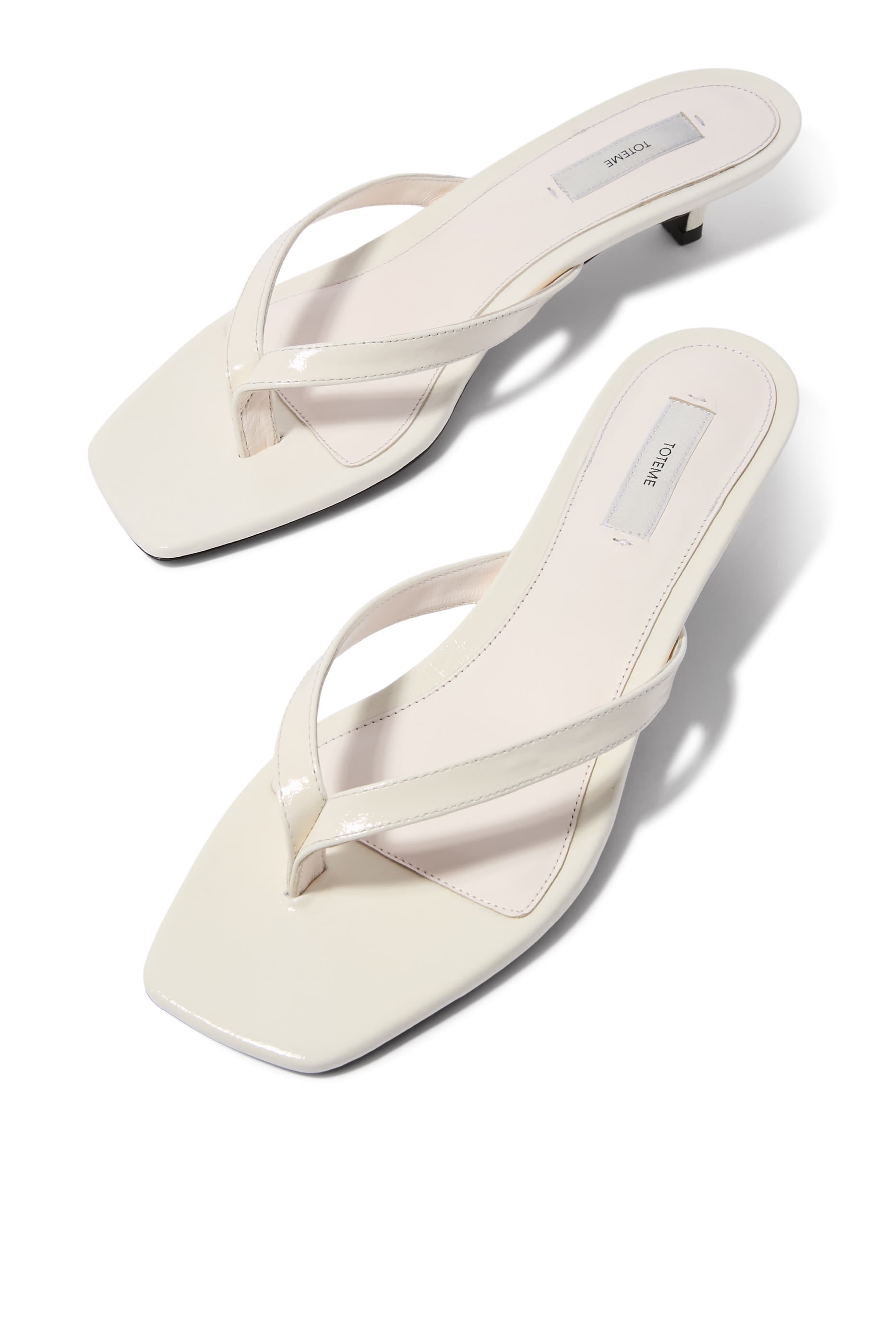 Croco-Embossed Flip Flops 35