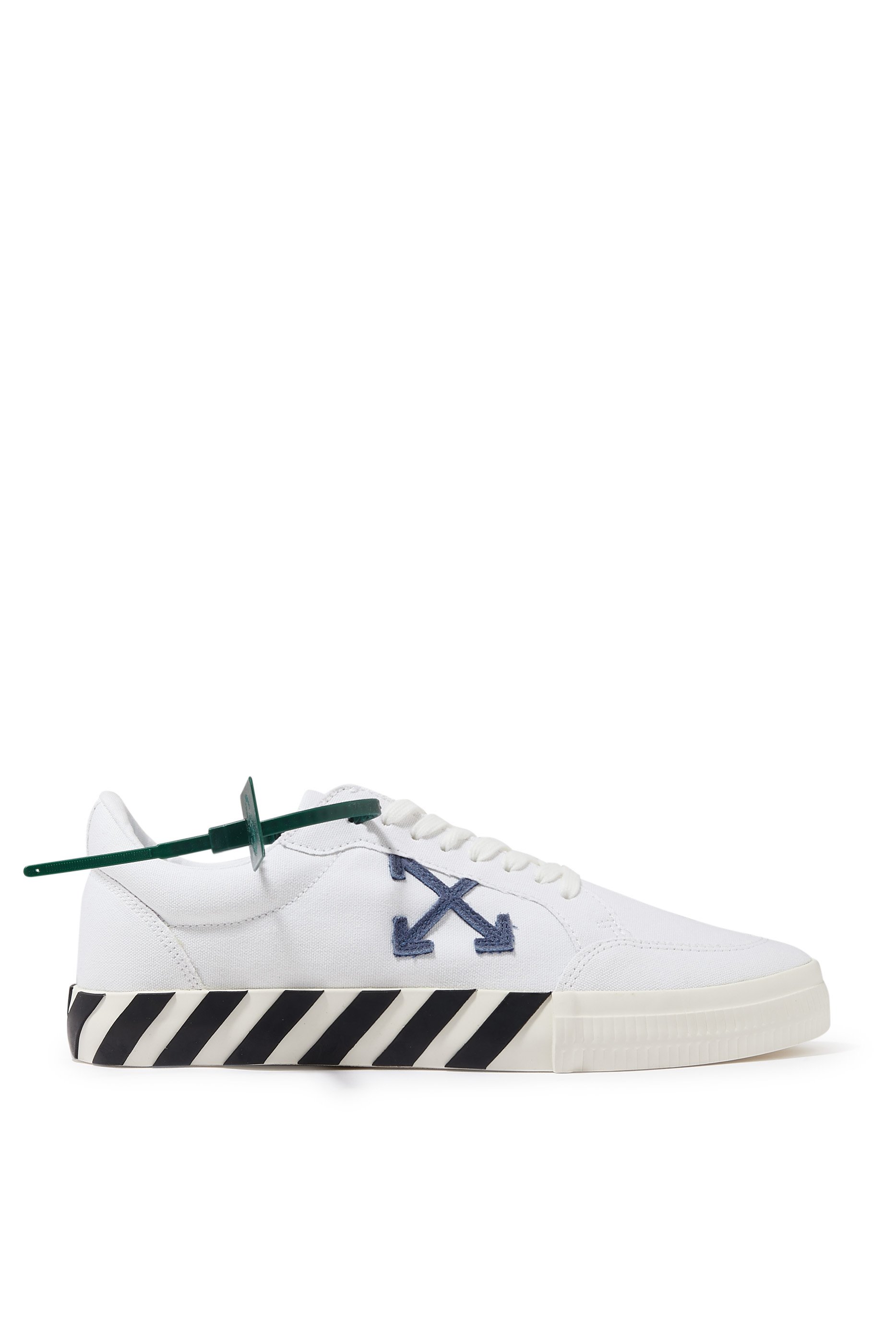 Vulcanized low-top sneakers in white | Off-White™ Official AL