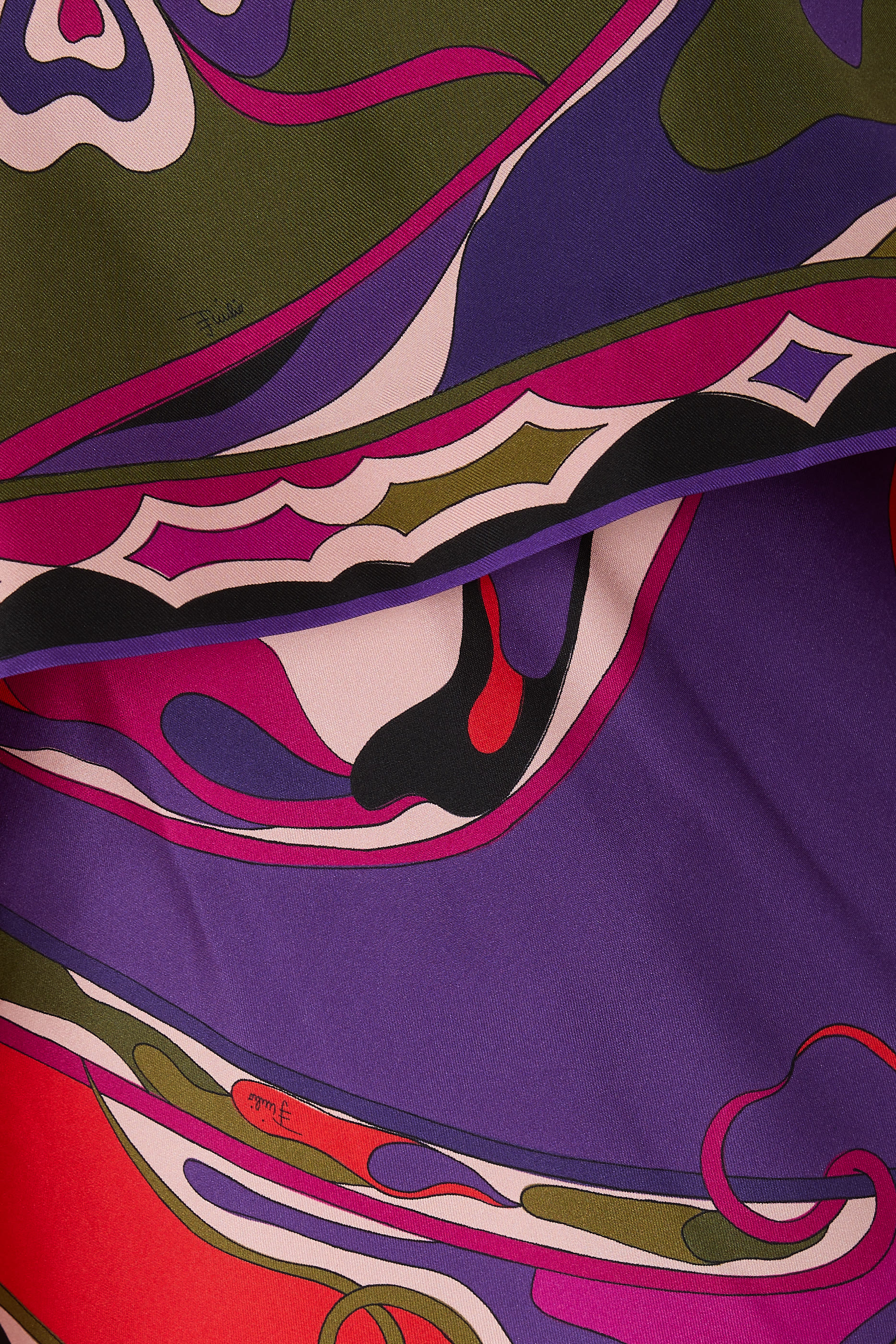 Orchidee Print Long Dress