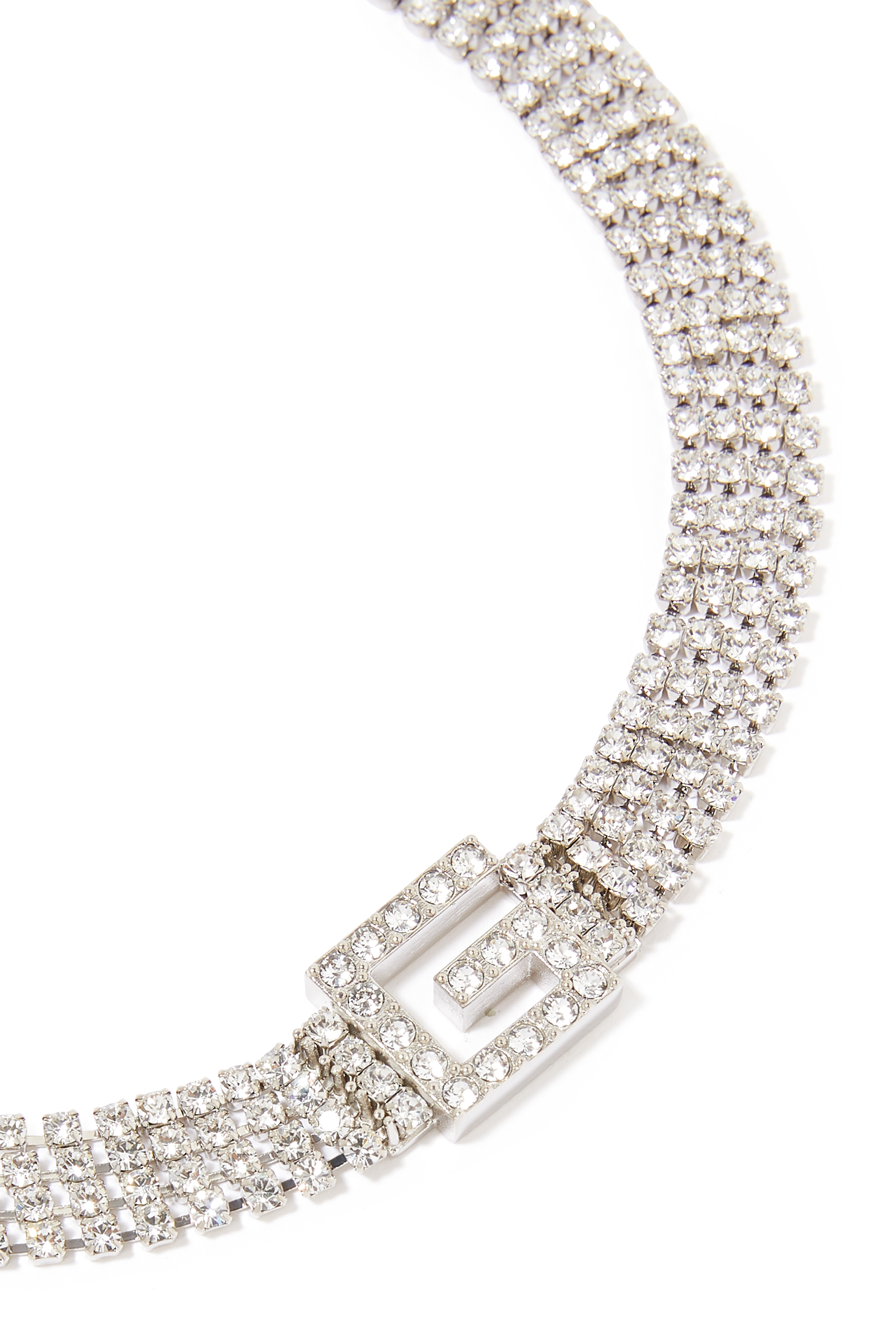 Crystal Square G Necklace
