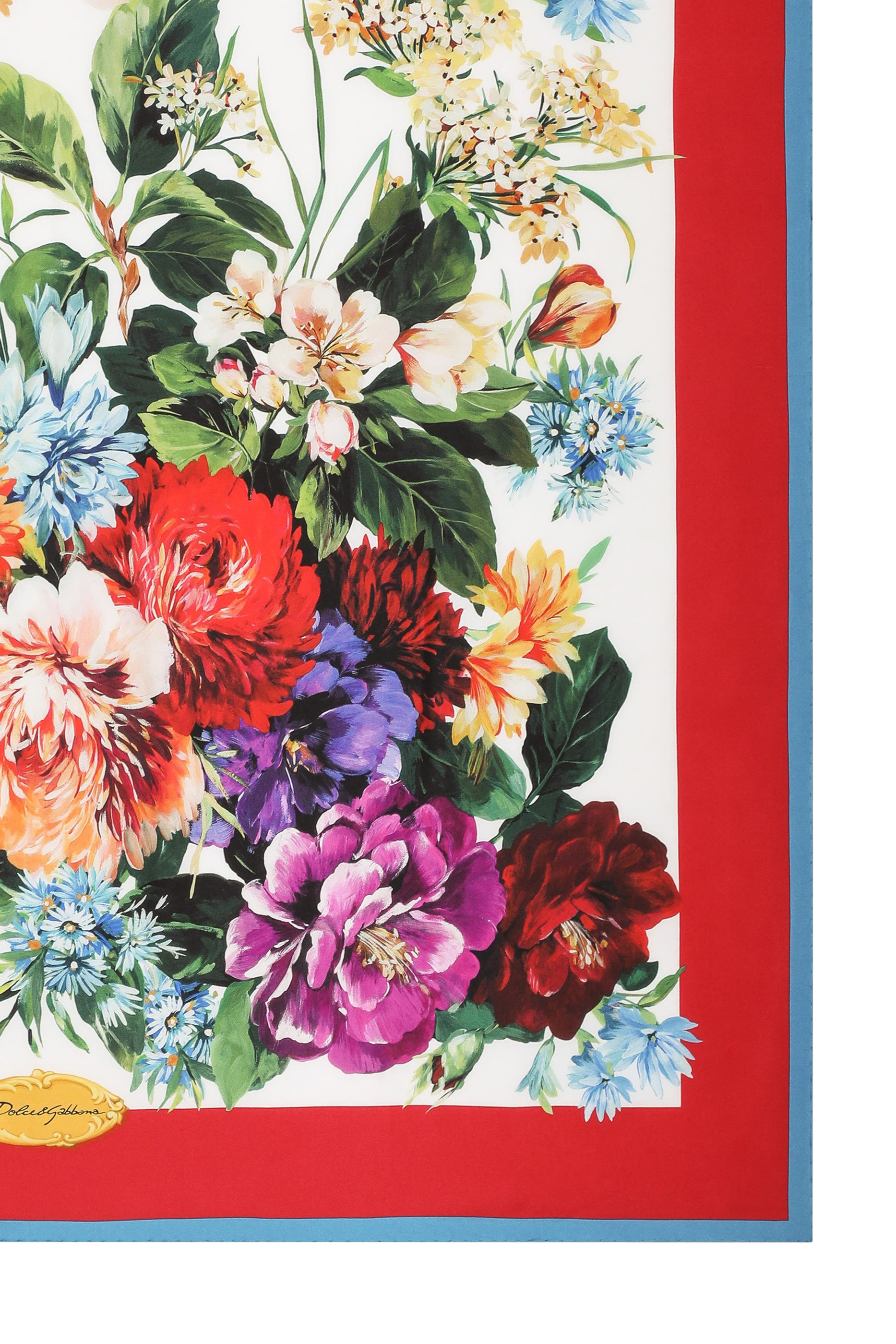 Floral Pattern Silk Twill Foulard