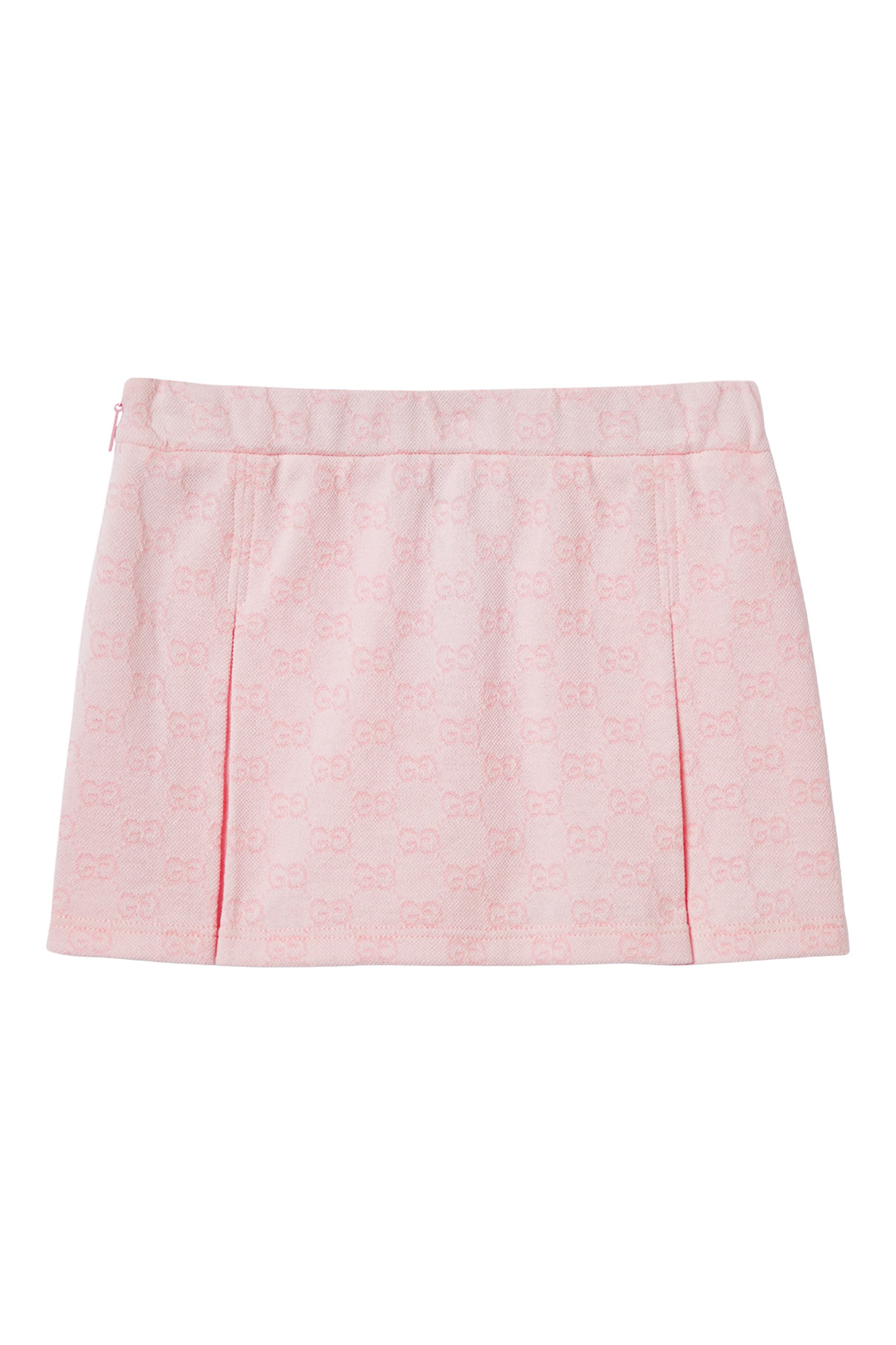 Kids GG Box Pleats Mini Skirt