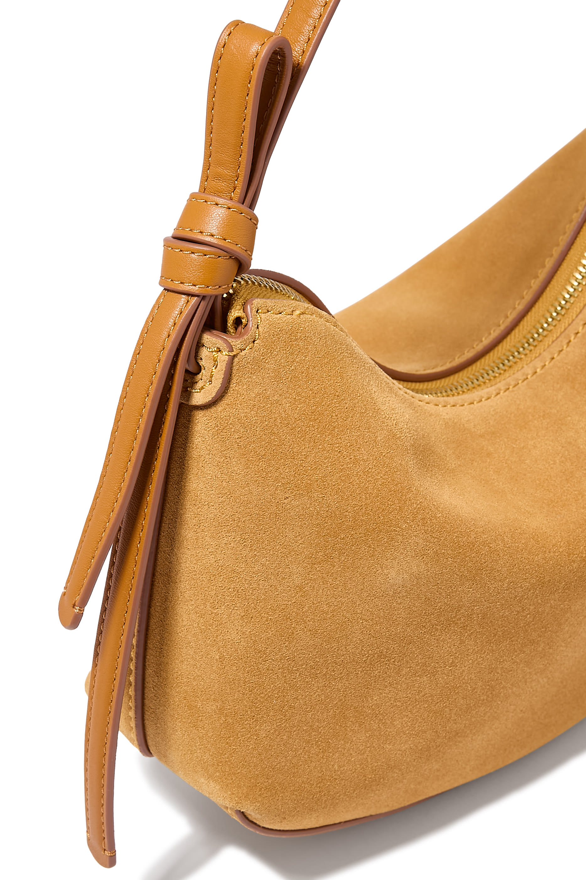 Loop Suede Shoulder Bag