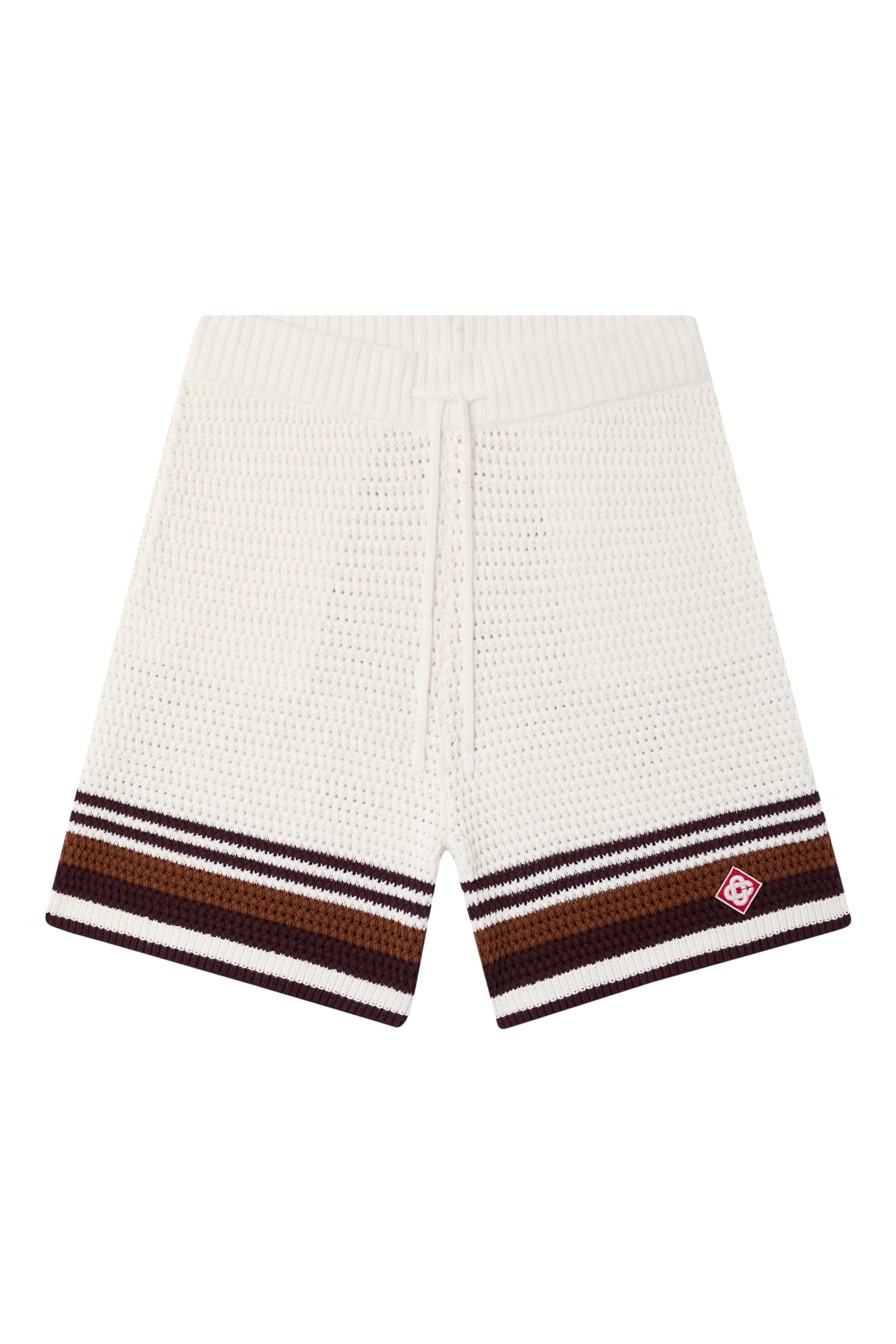 Tennis Stripe Crochet Shorts