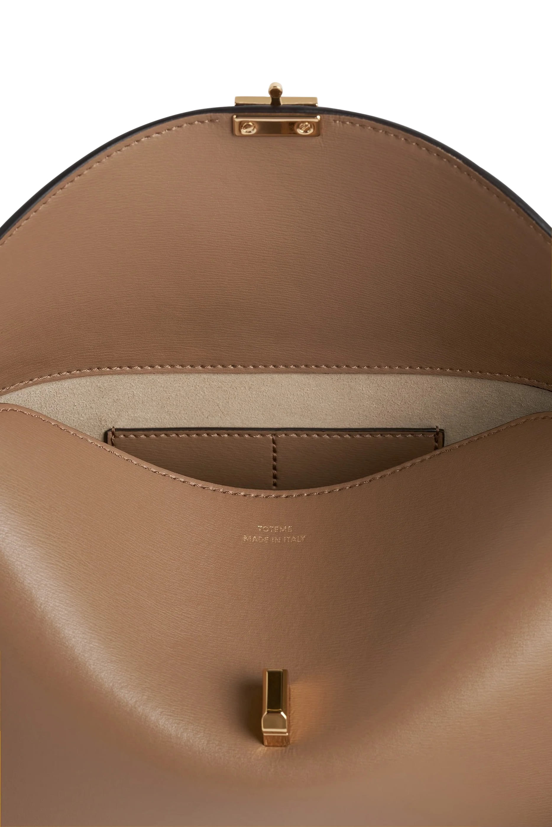 T-Lock Leather Clutch