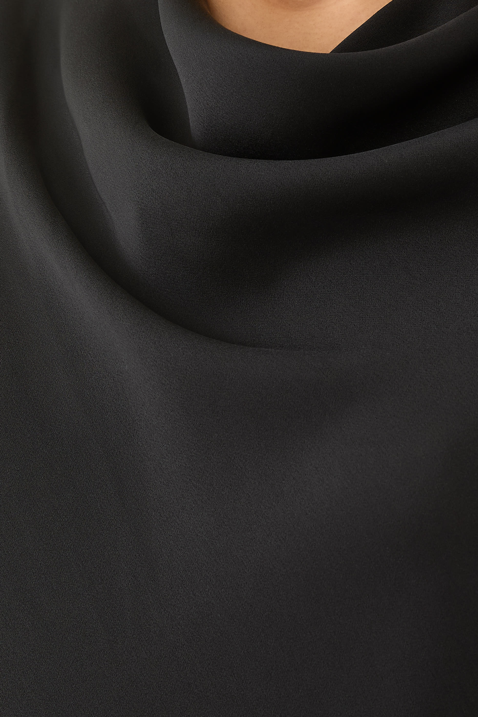 Sadia Satin Mini Cape Dress