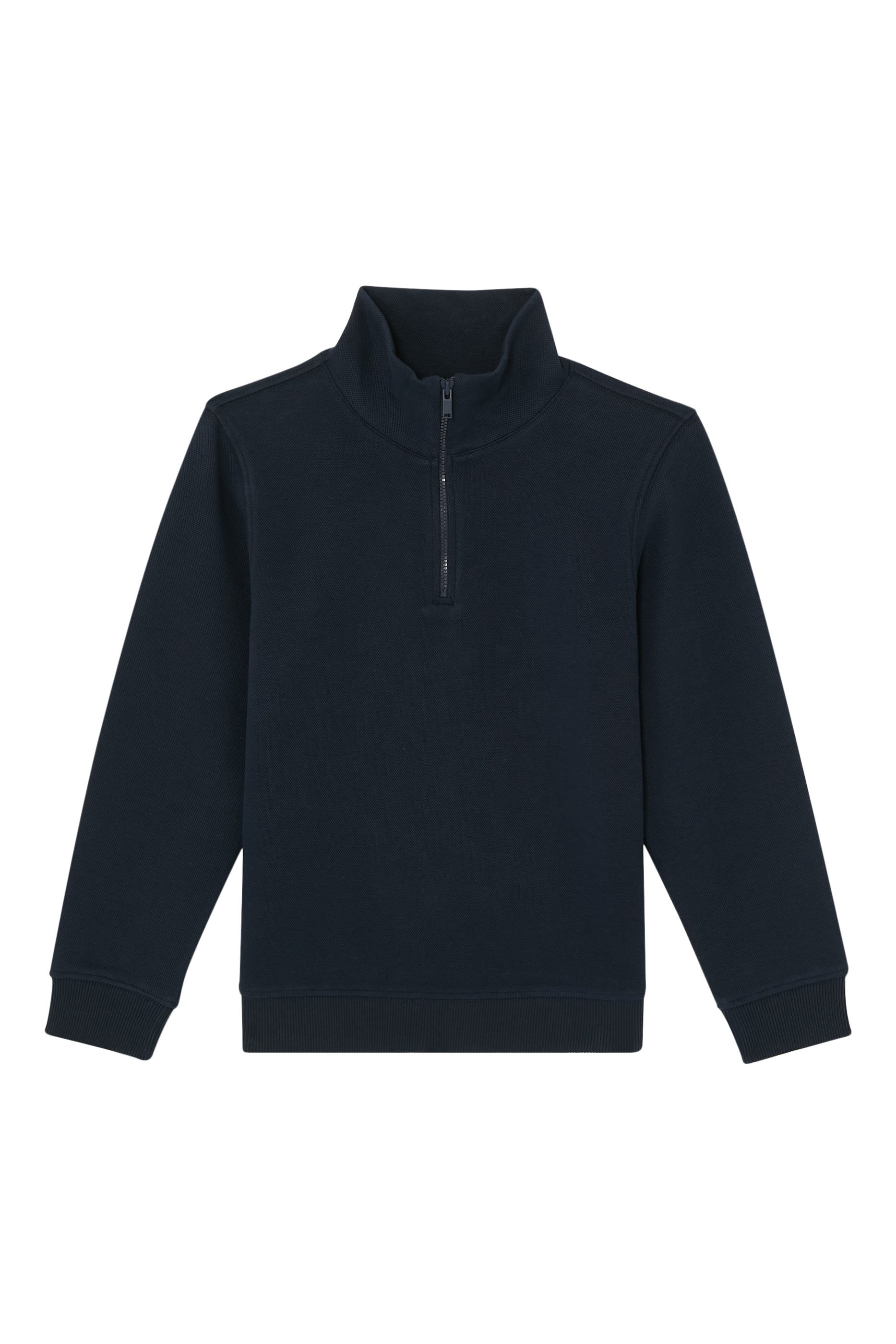 Textured Half-Zip Sweatshirt 