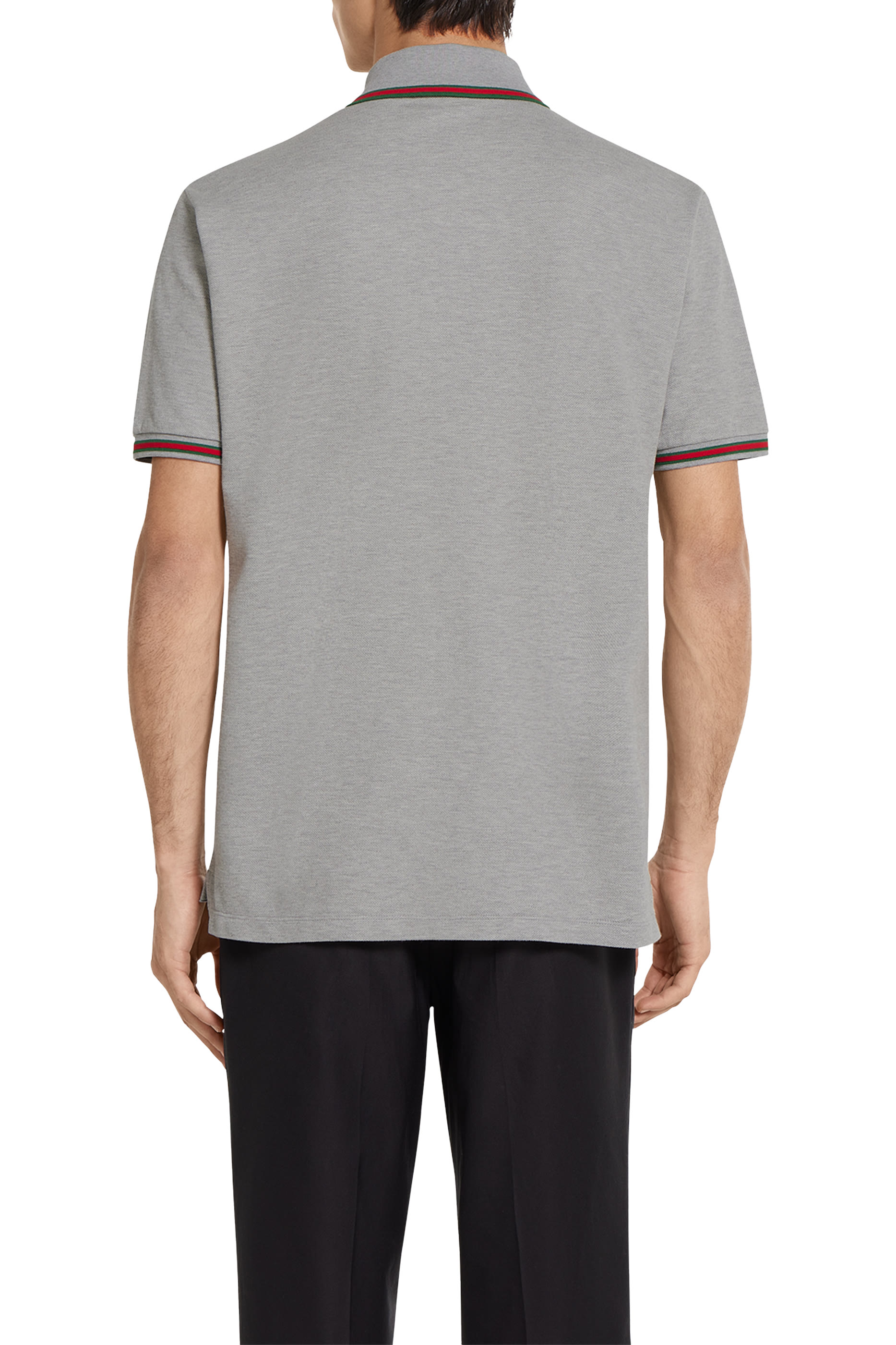 Cotton Piqué Polo Shirt with Embroidery 