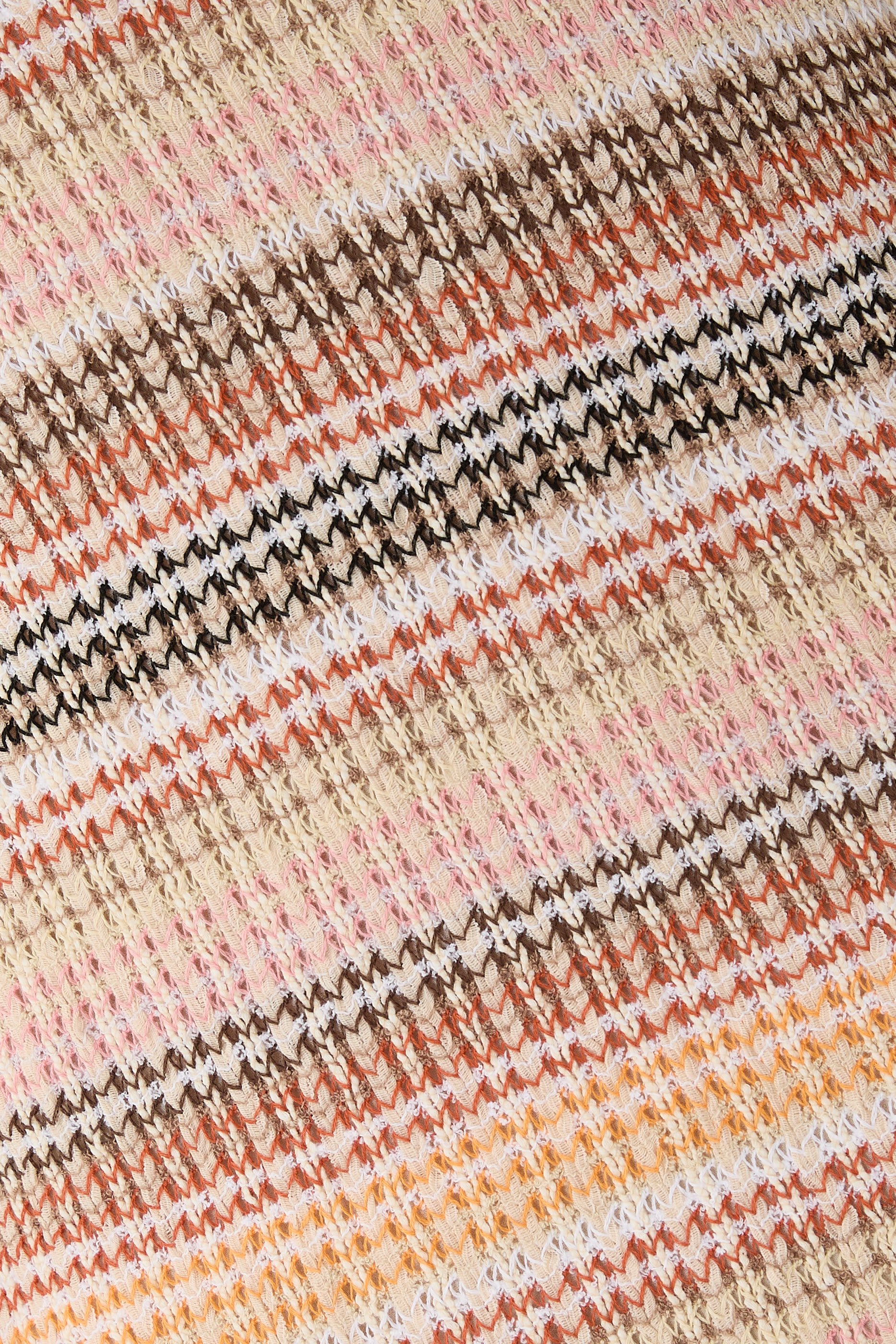  Sleeveless Dress in Cotton Blend with Caperdoni Motif