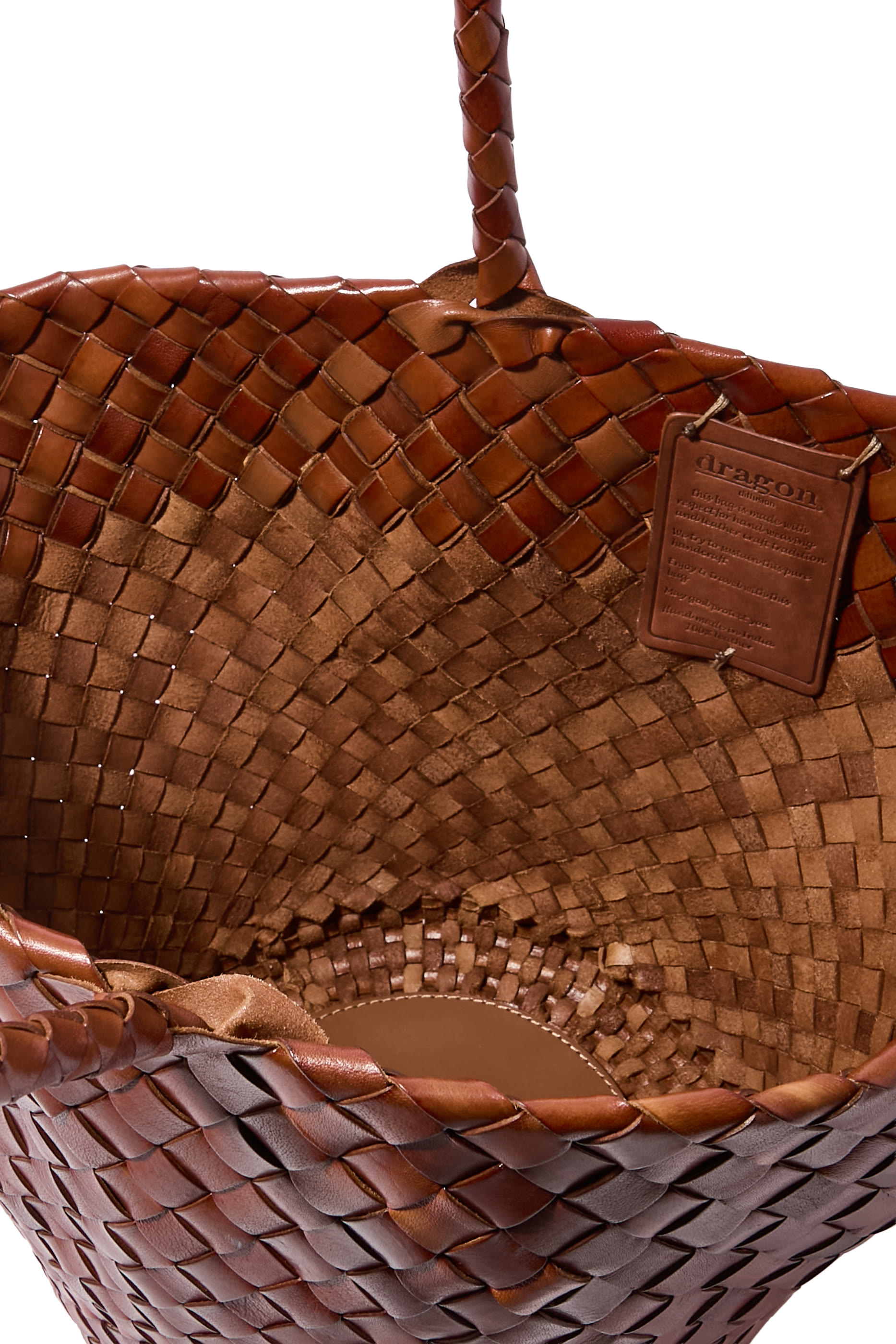 Egola Woven Leather Bag