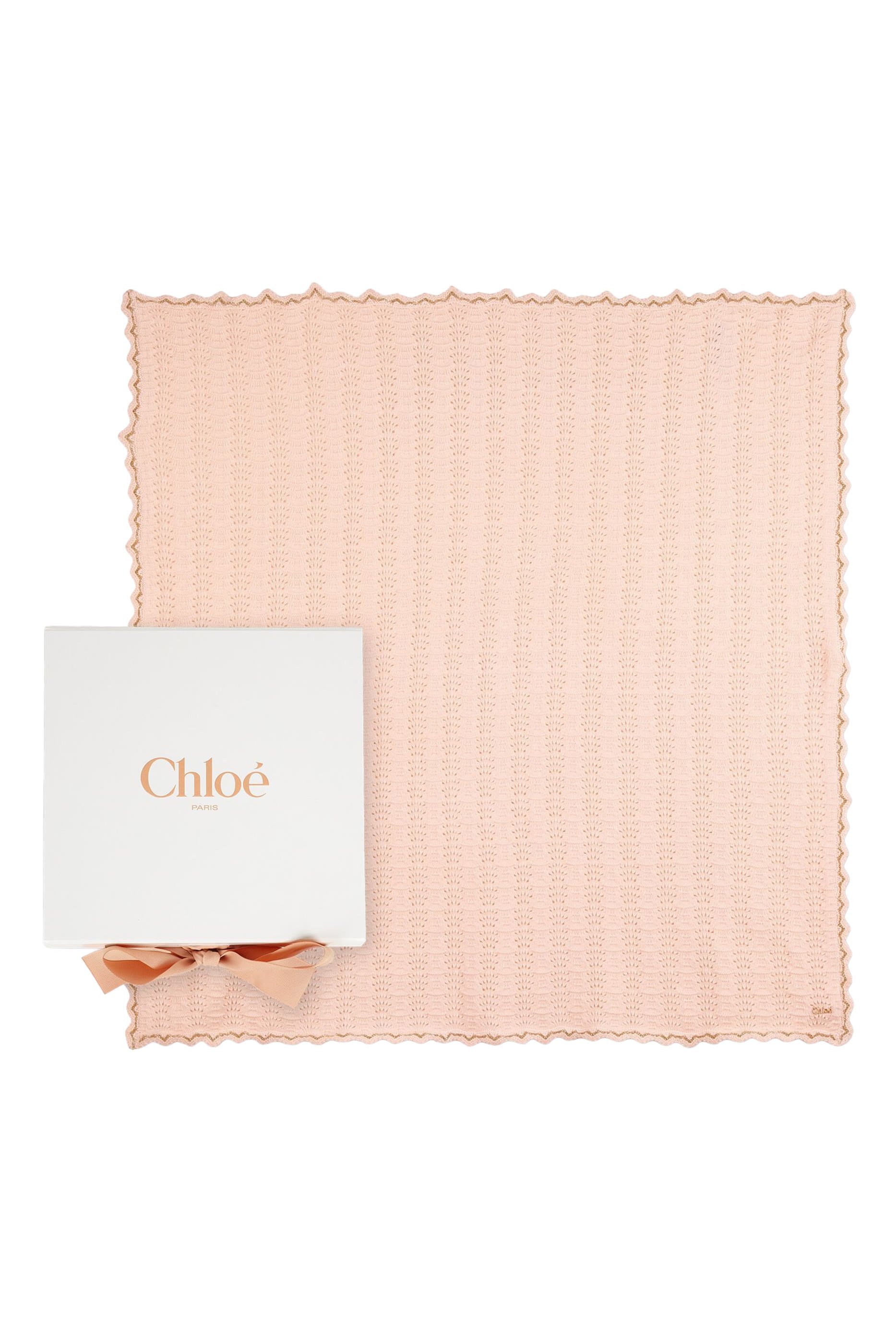 Kids Pointelle Knit Blanket