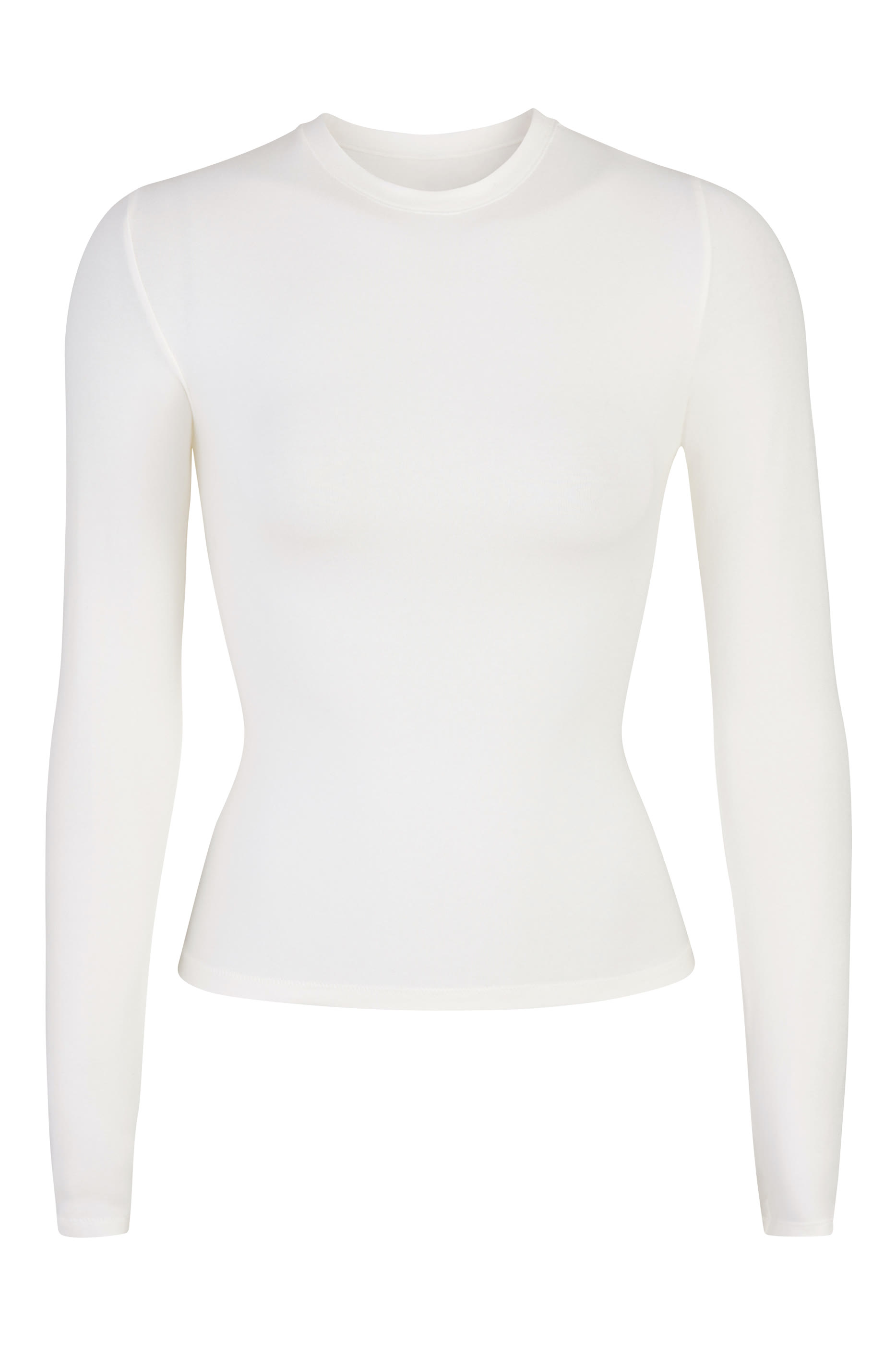  Cotton Jersey Long Sleeve T-Shirt