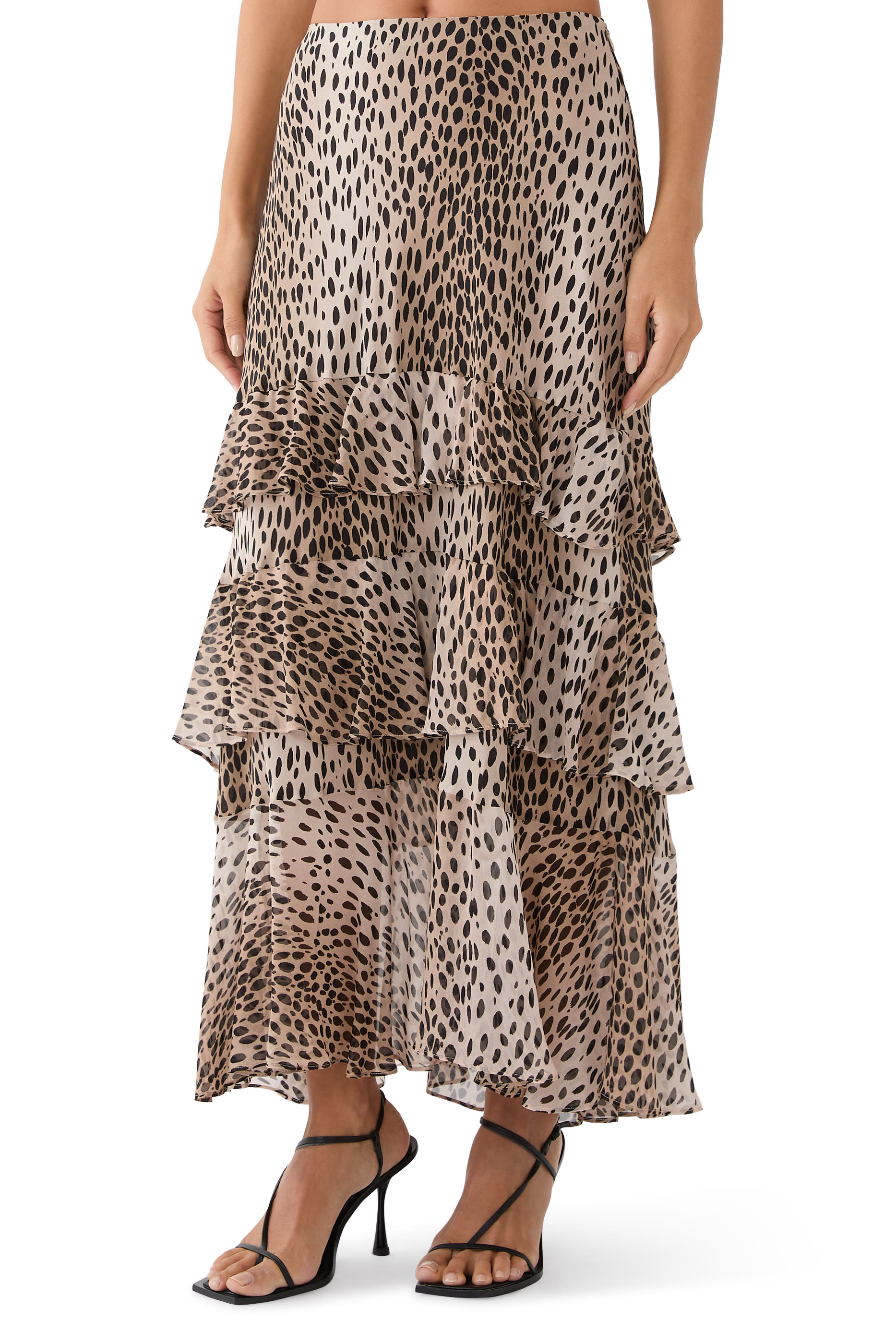 Preslee Silk Midi Skirt