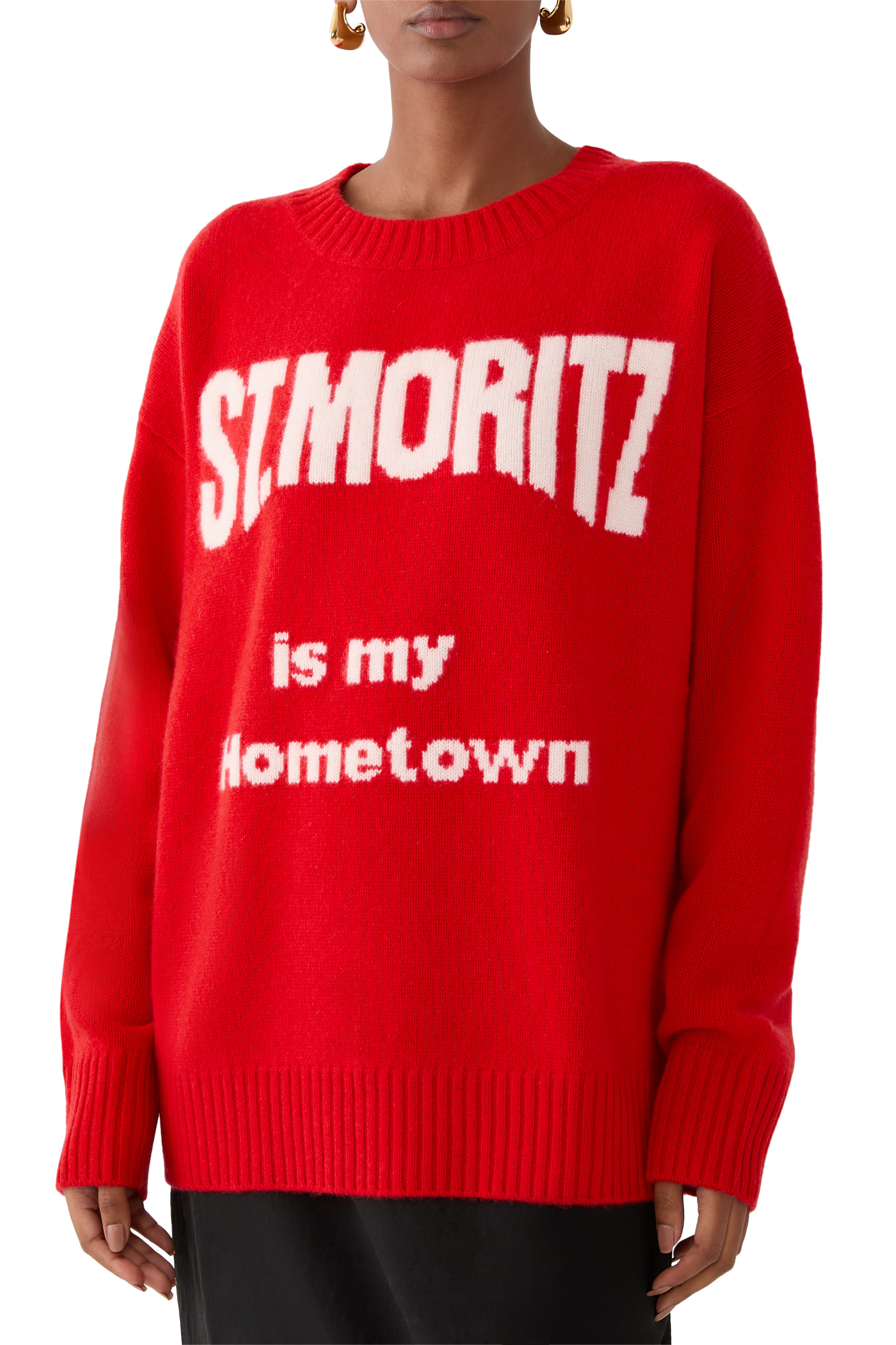 St. Moritz is My Hometown Knitted Sweater
