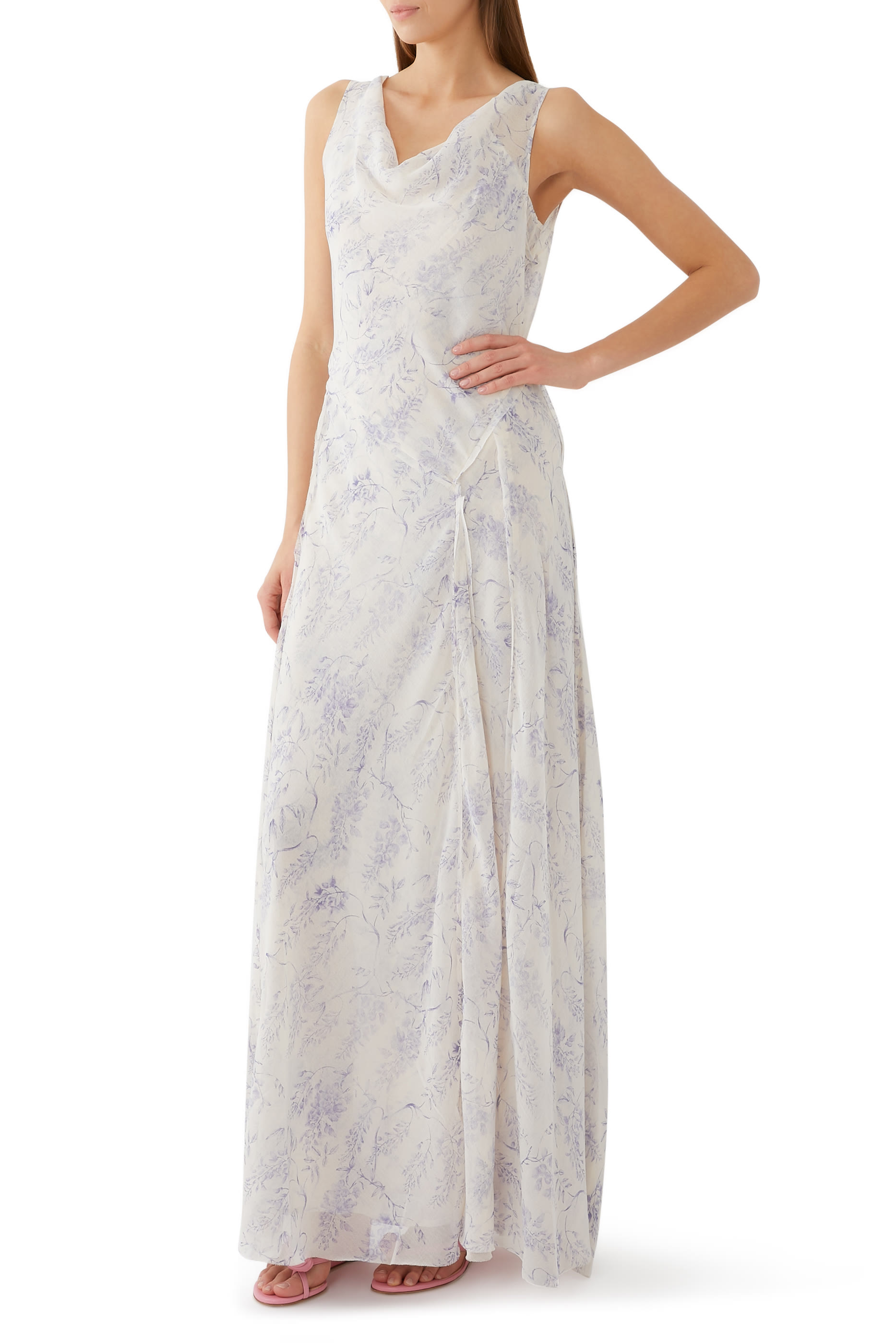 Ditte Chiffon Print Dress