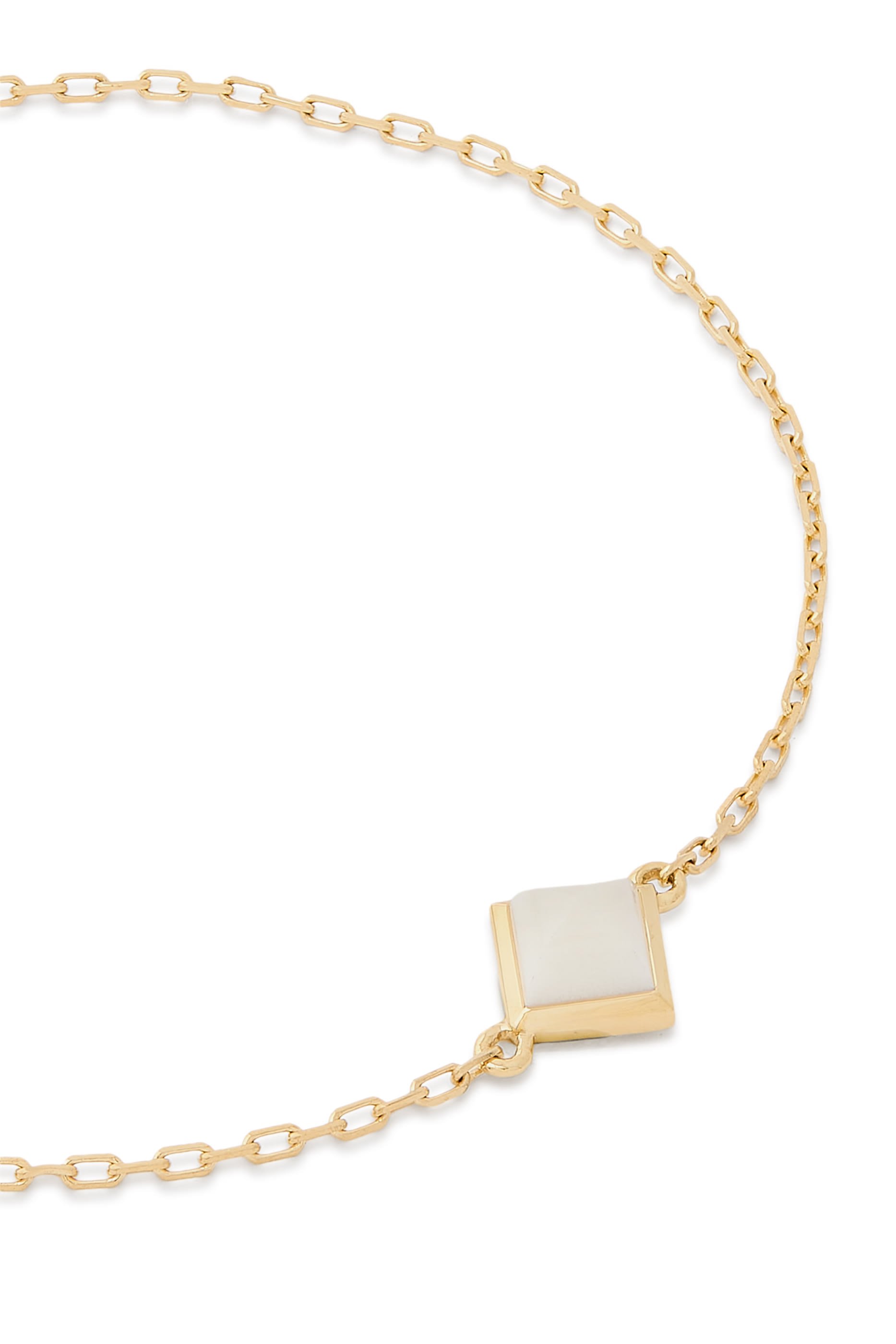 Cleo Pyramid Bracelet, 18k Yellow Gold