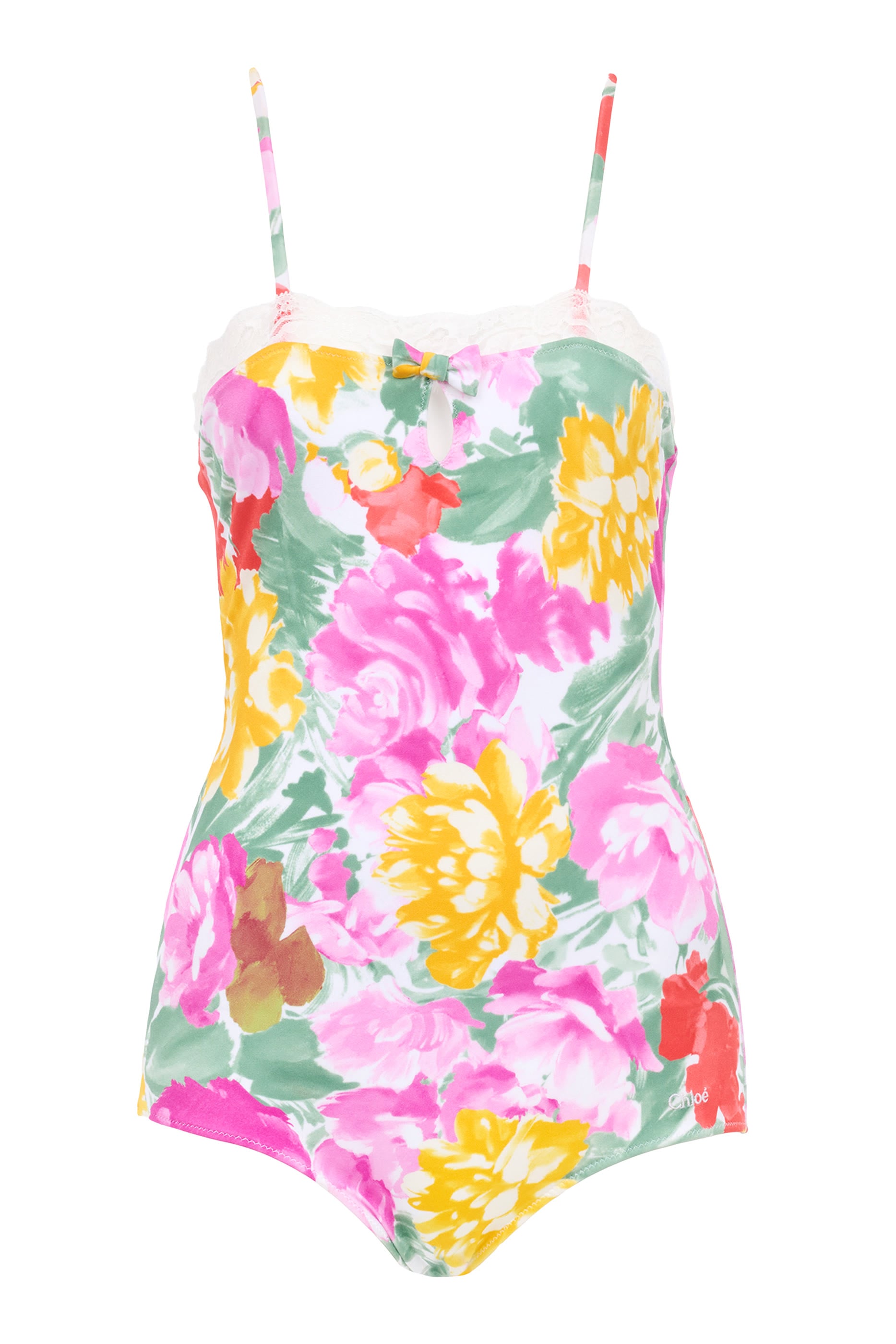 Garden-Print Bodysuit