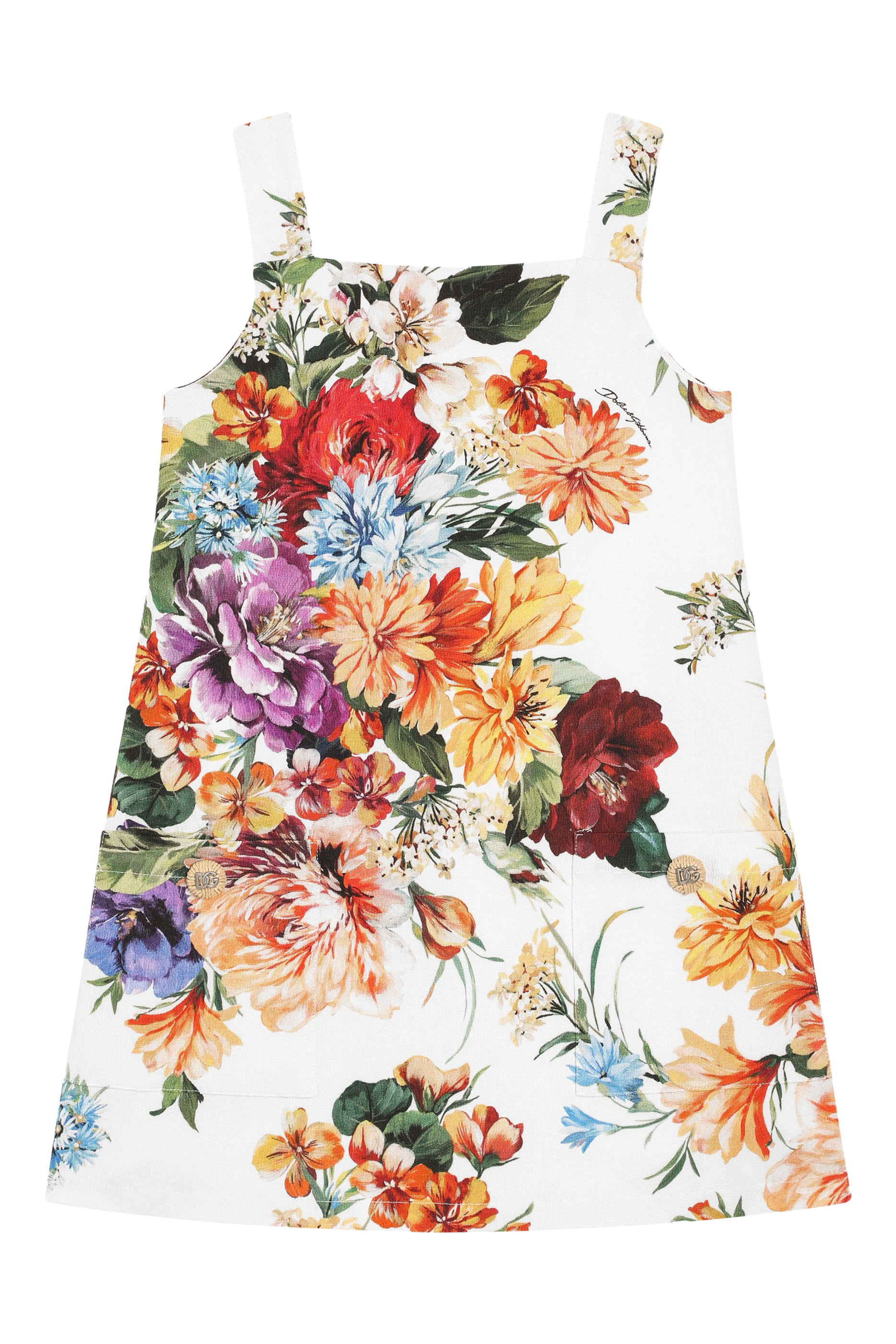 Kids Flower-Print Sleeveless Dress