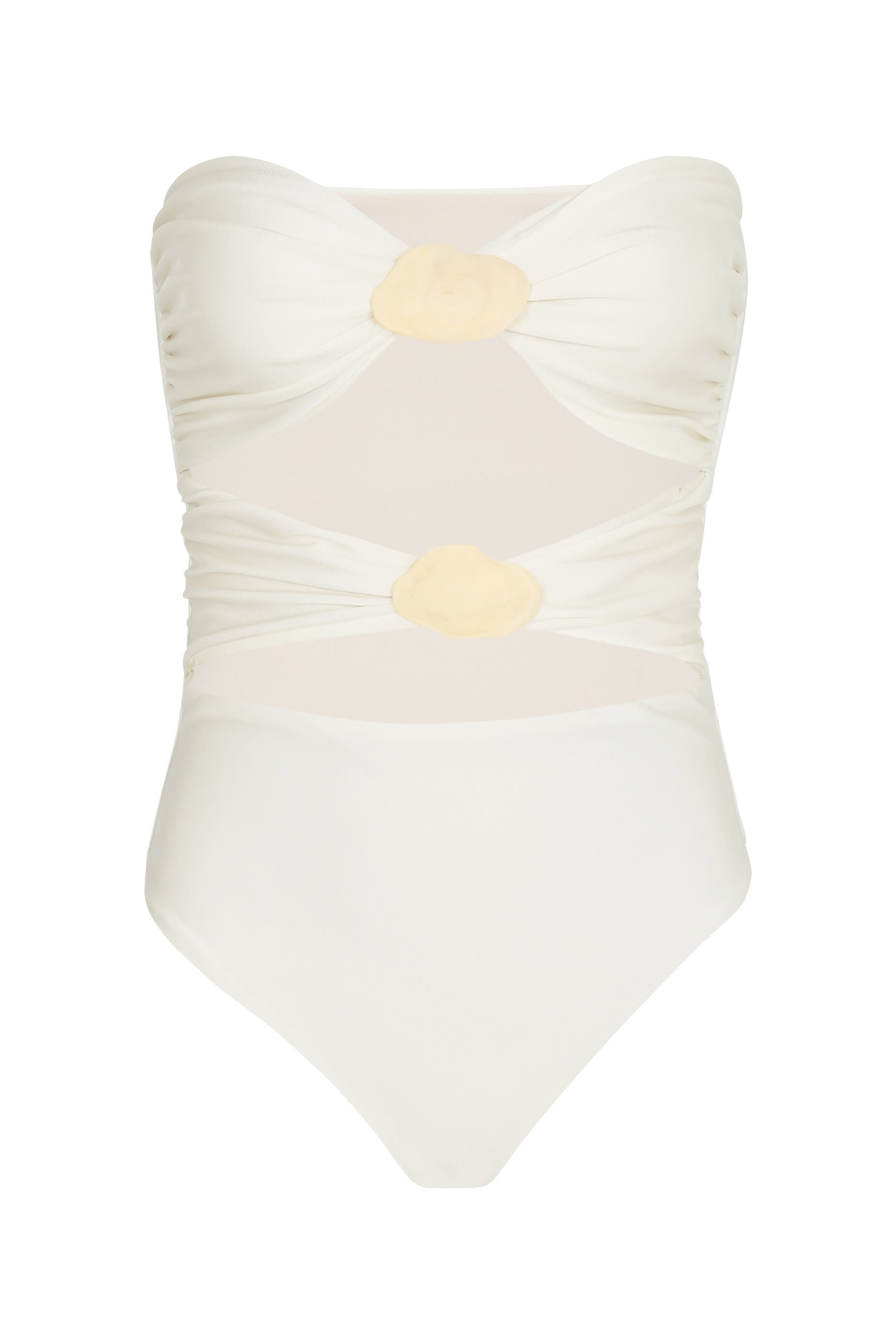 Ola Cut-Out Strapless One-Piece Swimsui