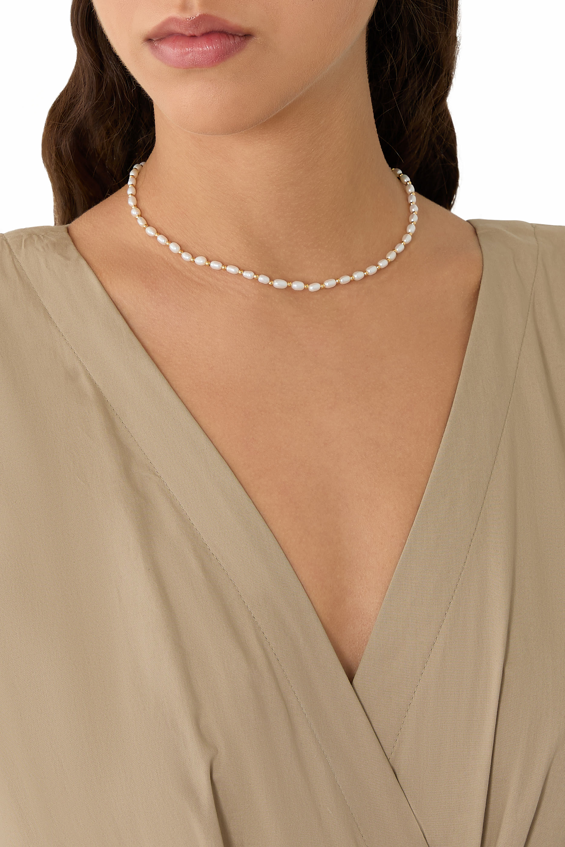 Seed Pearl Beaded Choker