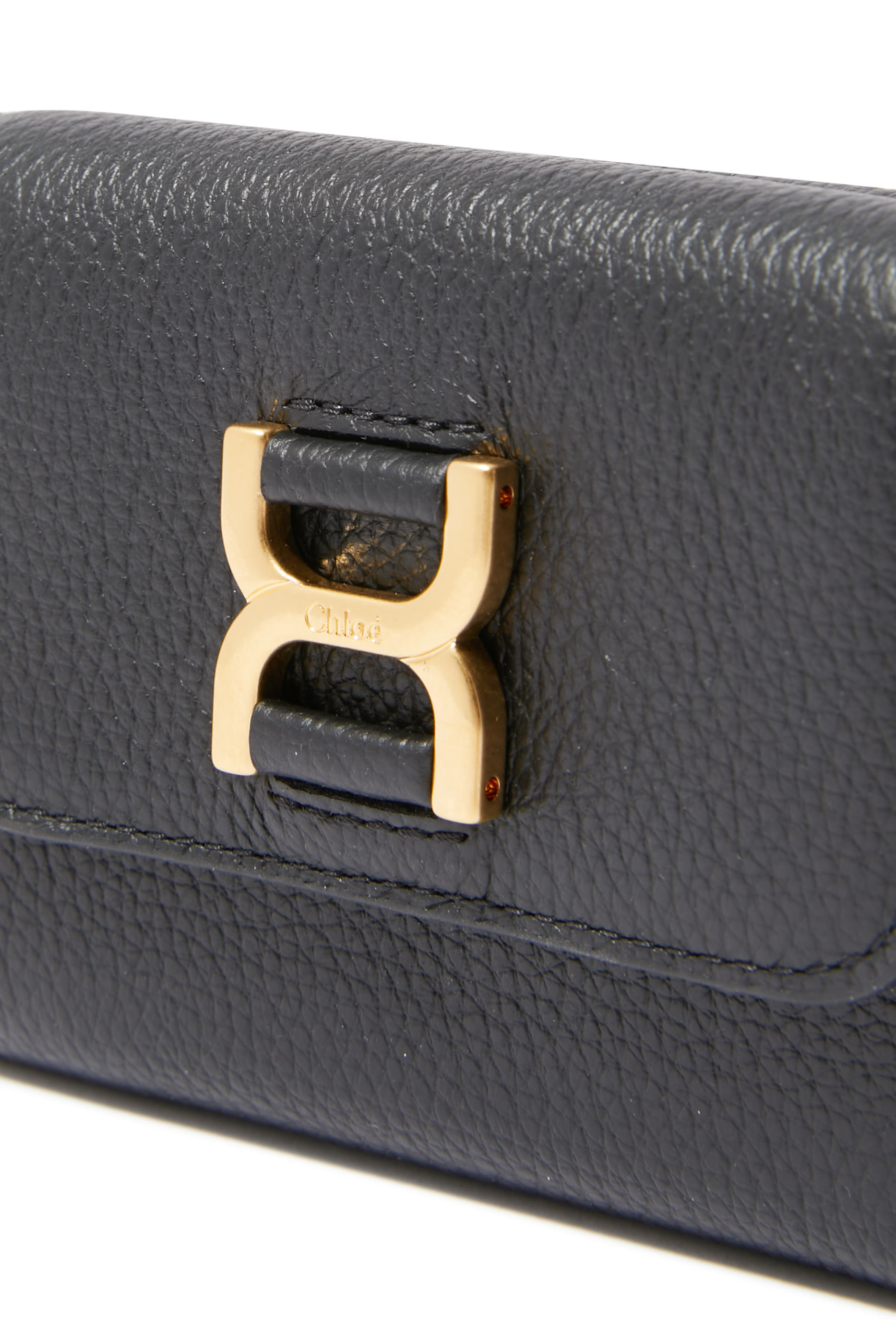 Marcie Small Grained Leather Tri-Fold Wallet