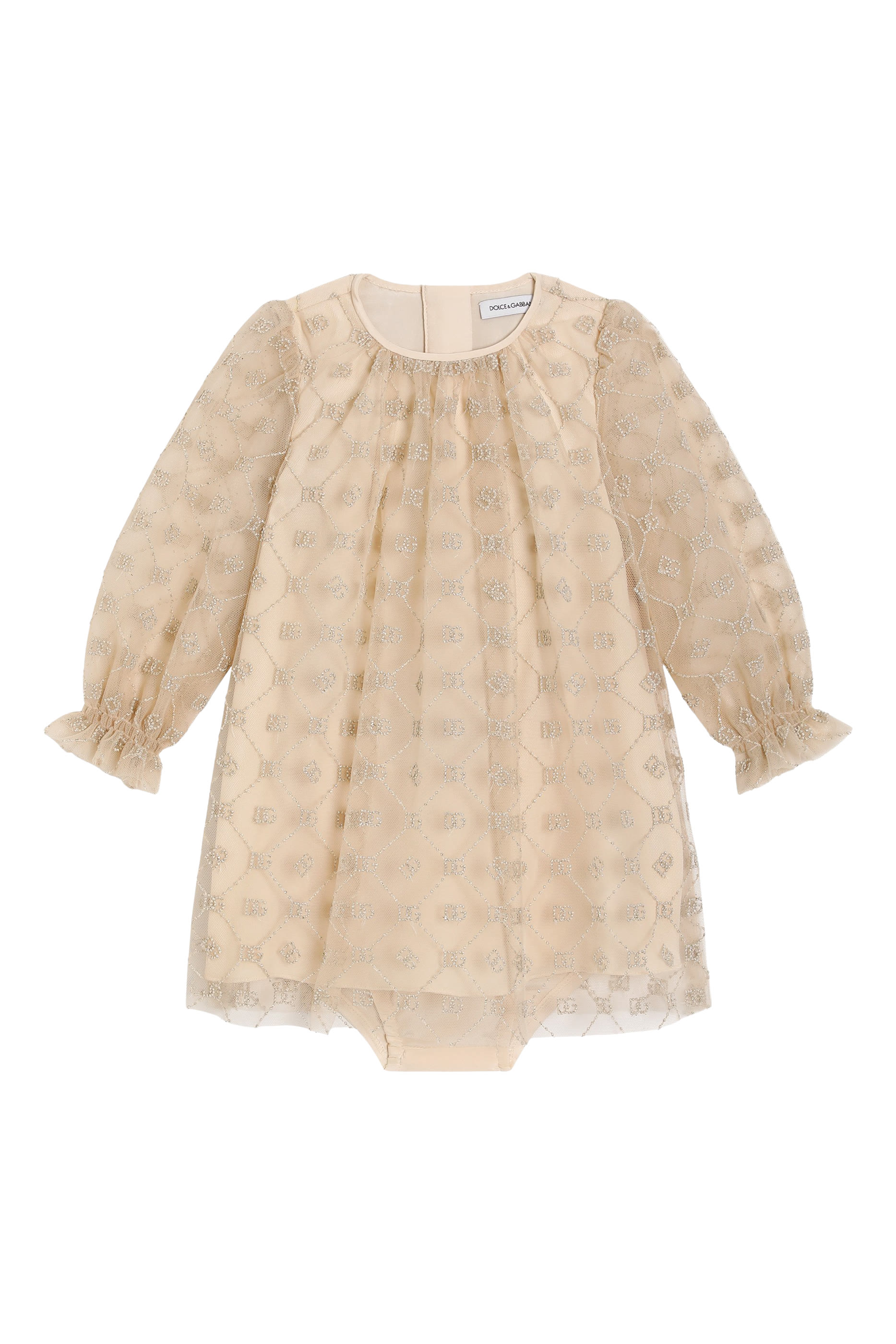 Kids DG Embroidered Tulle Dress