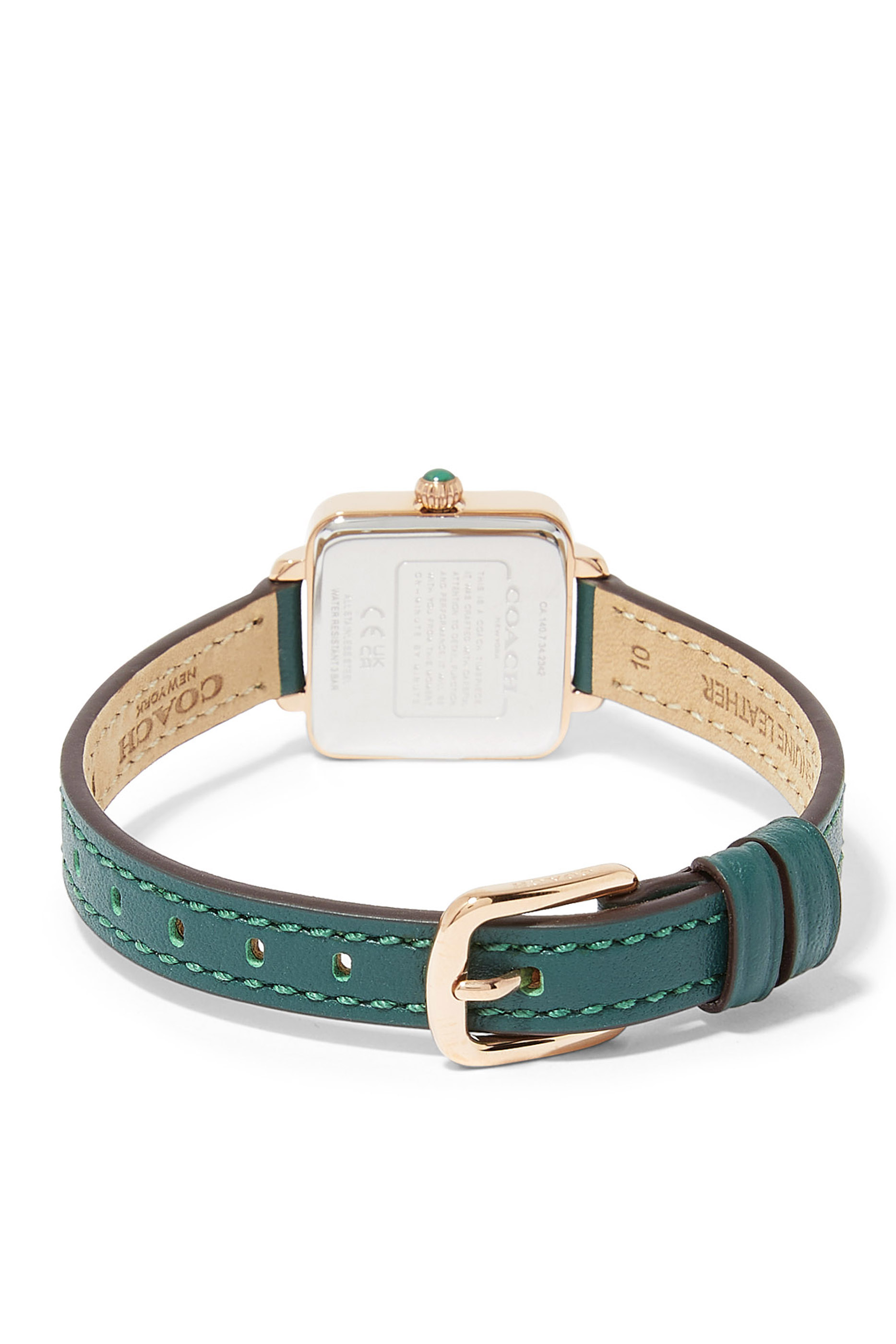 Cass 22mm Leather Strap Watch