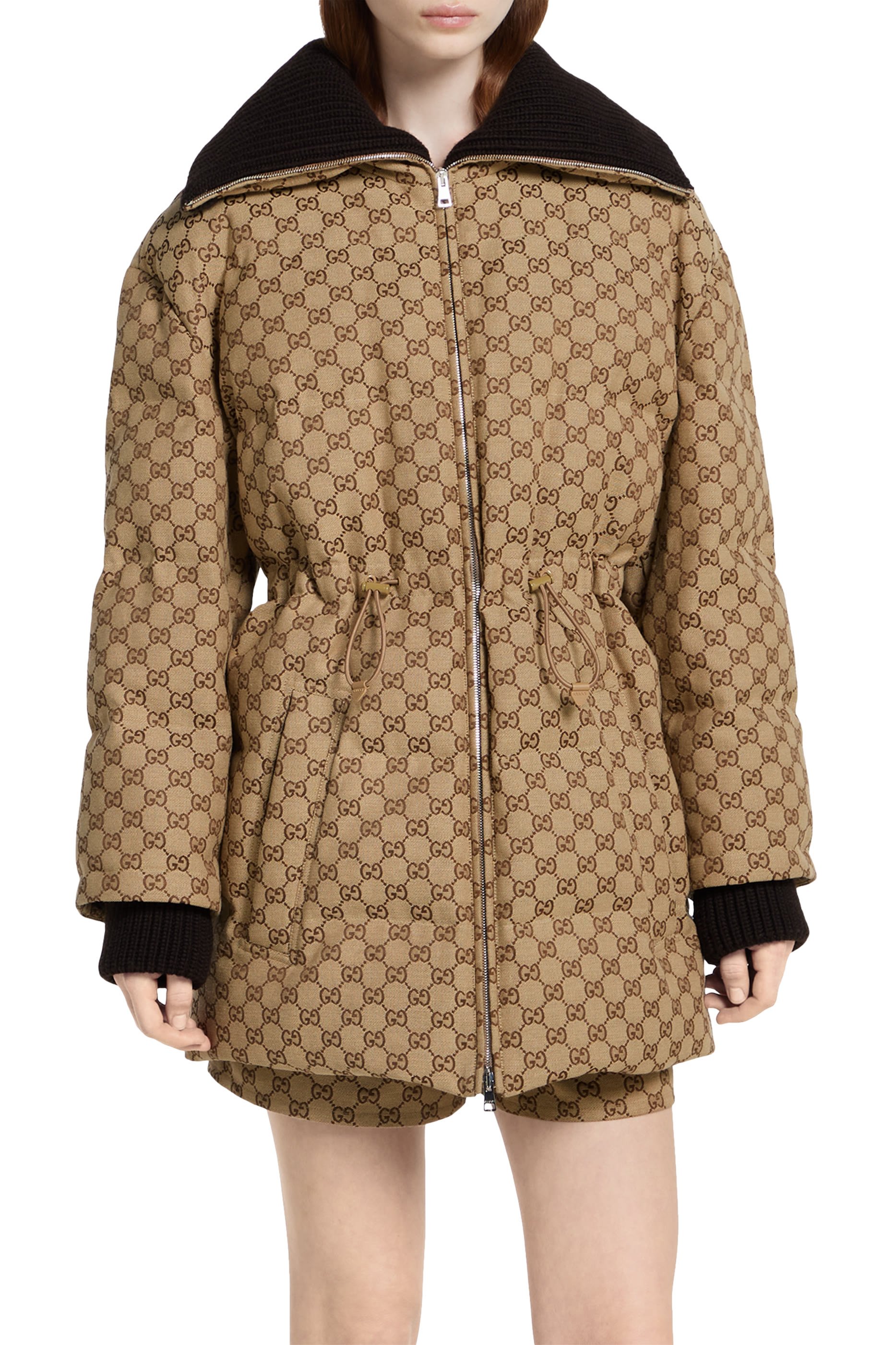 GG Canvas Puffer Jacket