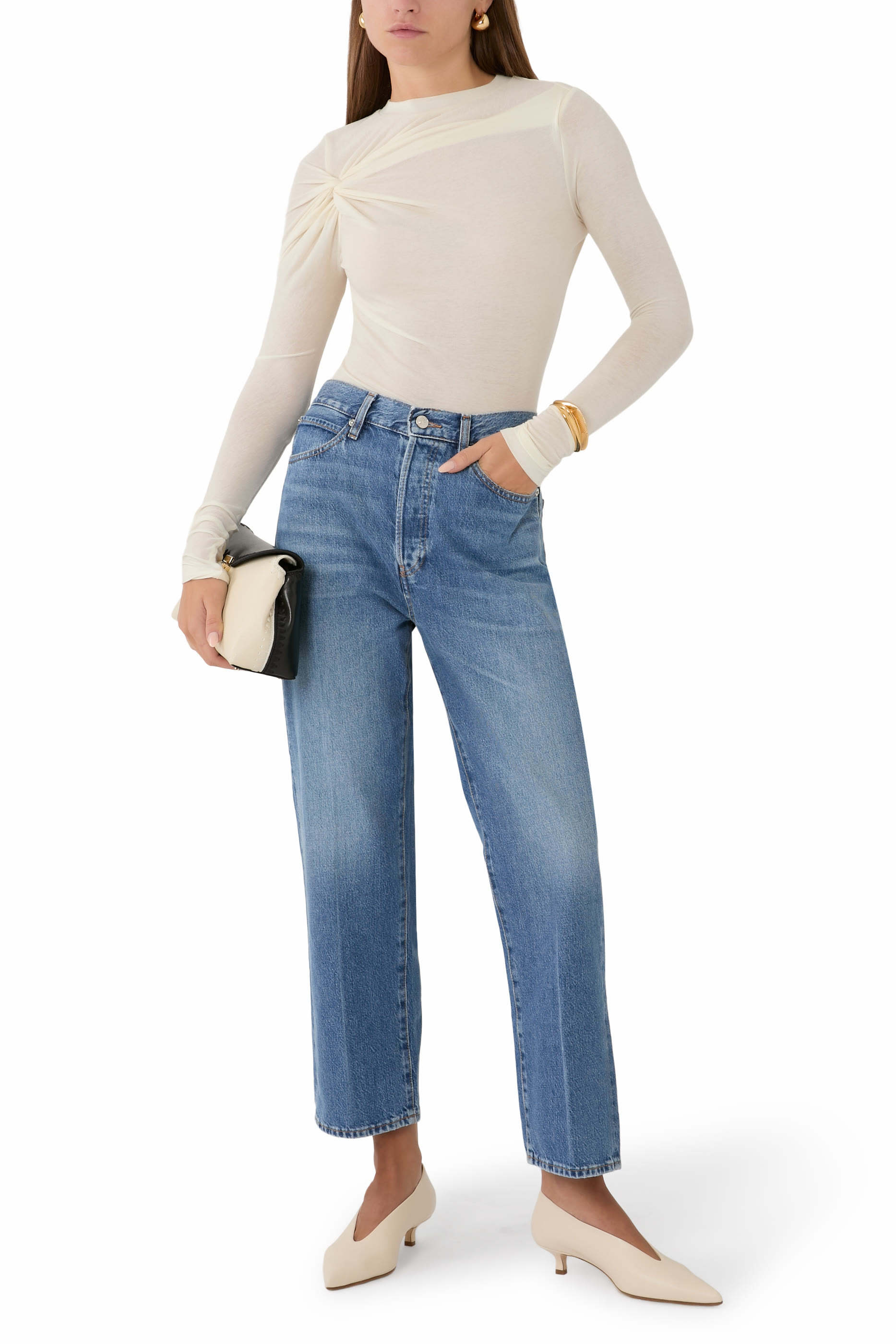 The Vertical Crop Jeans