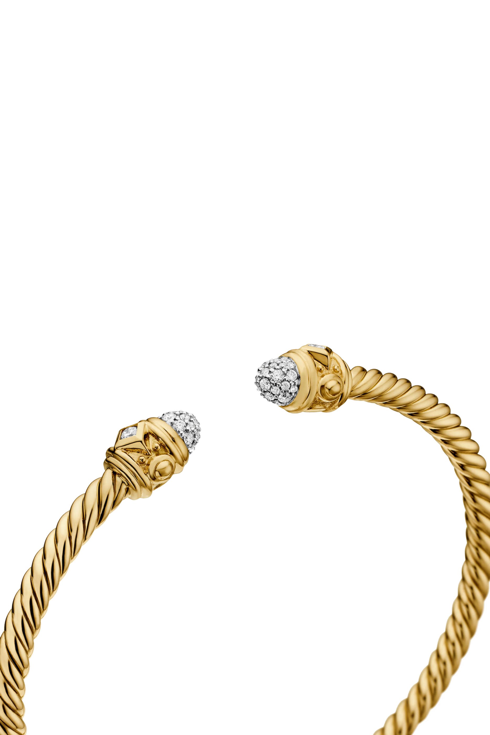 18K Yellow Gold & Diamonds Renaissance&reg; Cablespira Bracelet