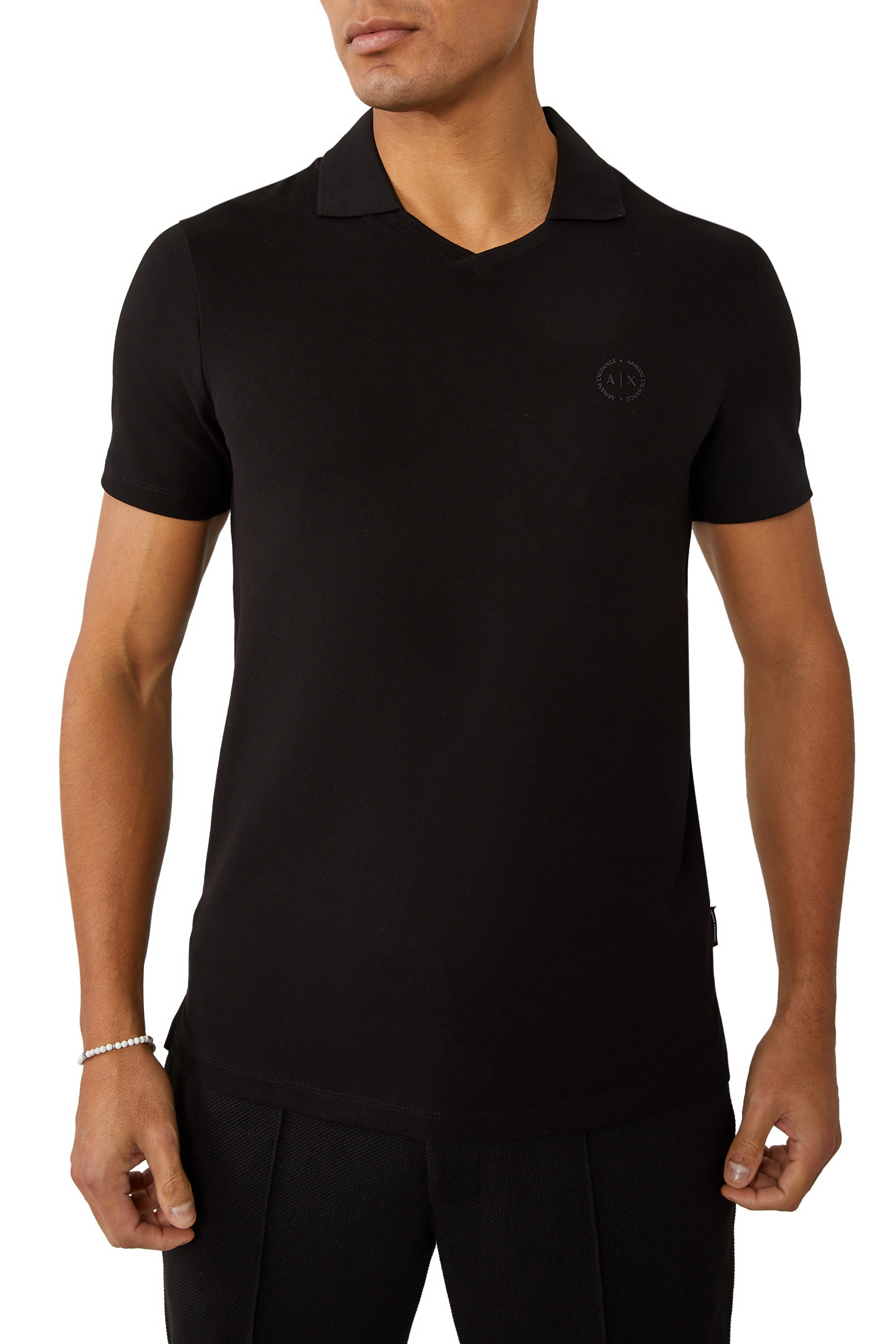 Wide Collar Polo Shirt