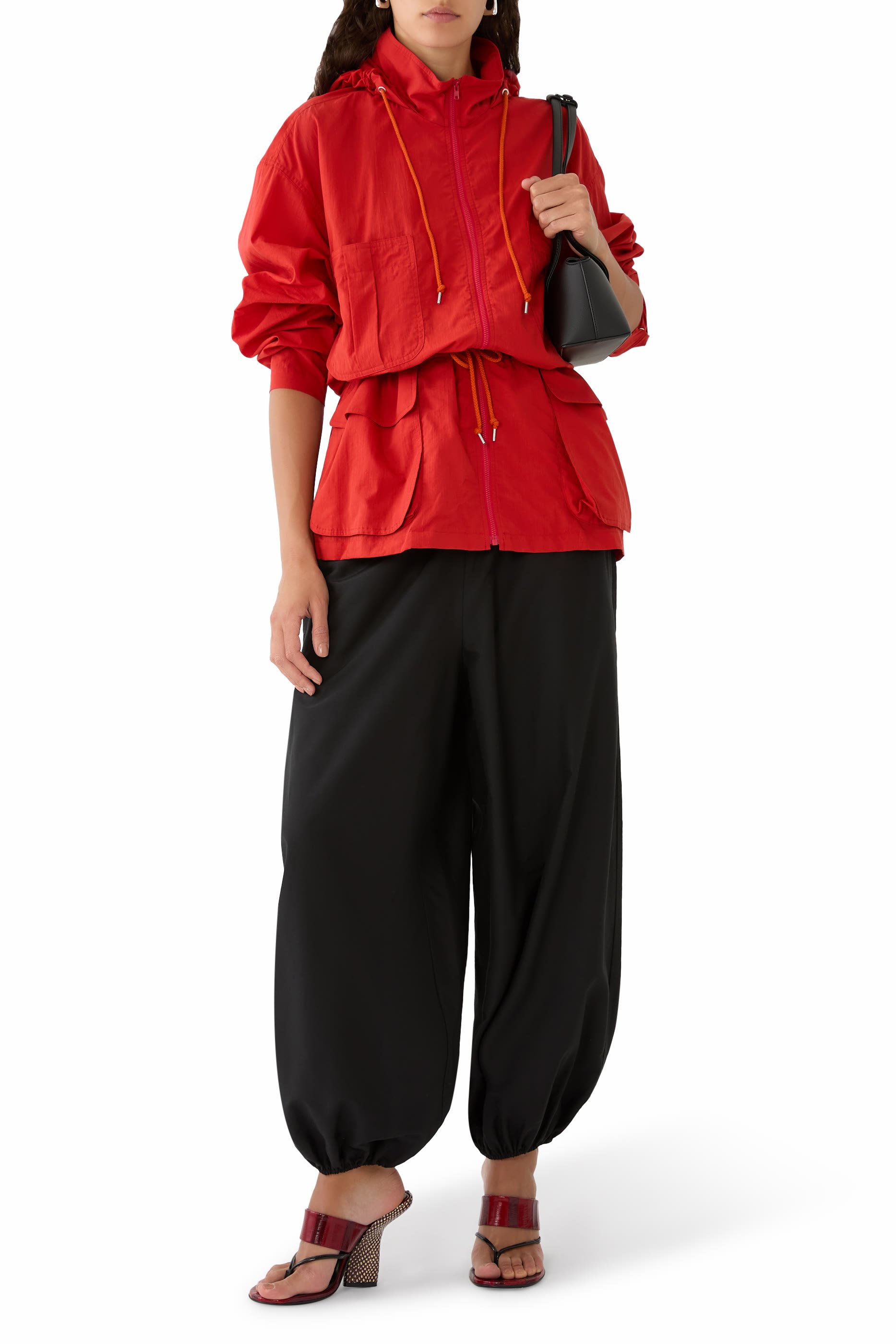 Super Fine Cotton Lawn Hooded Blouson 