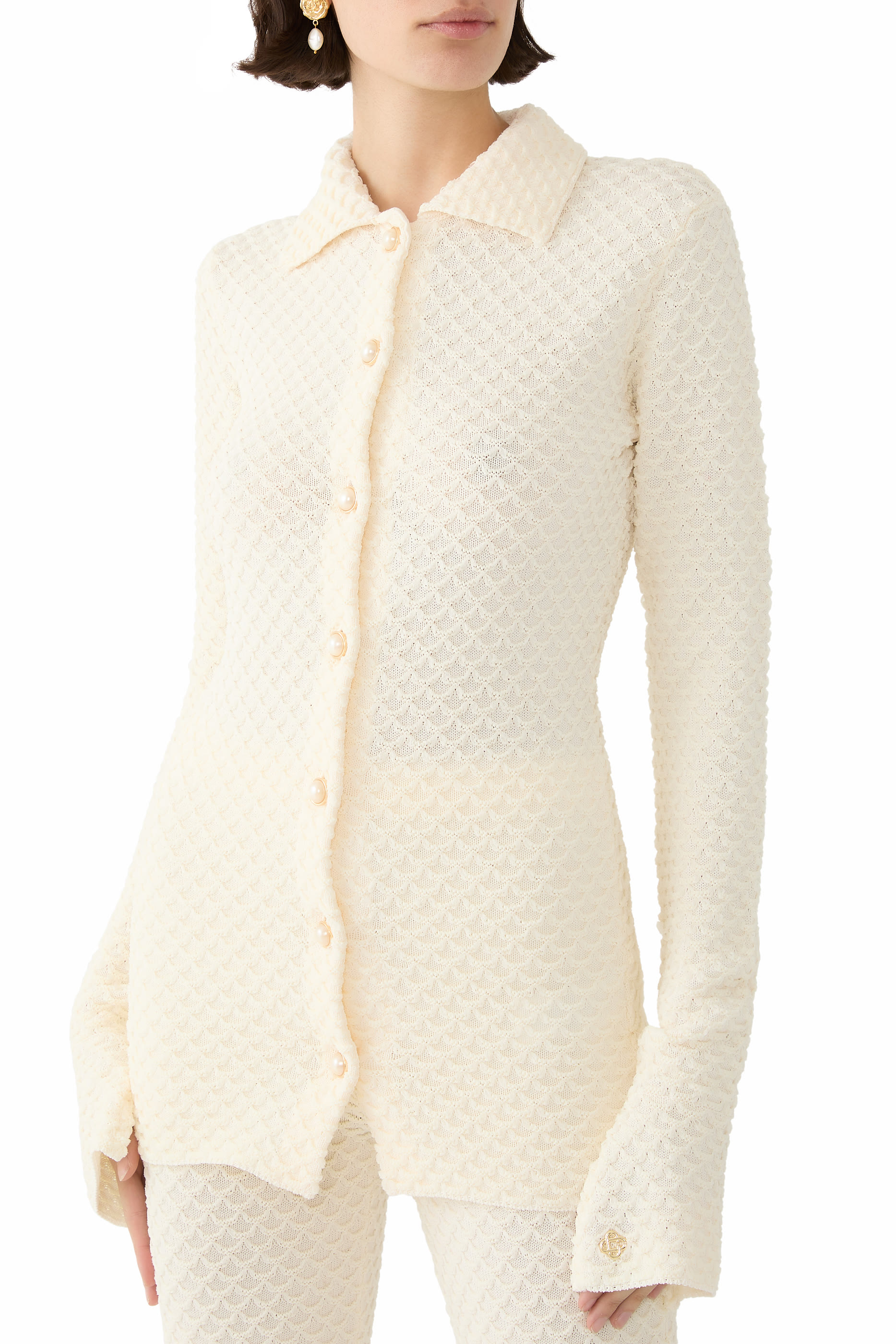 Textured Knitted Shirt