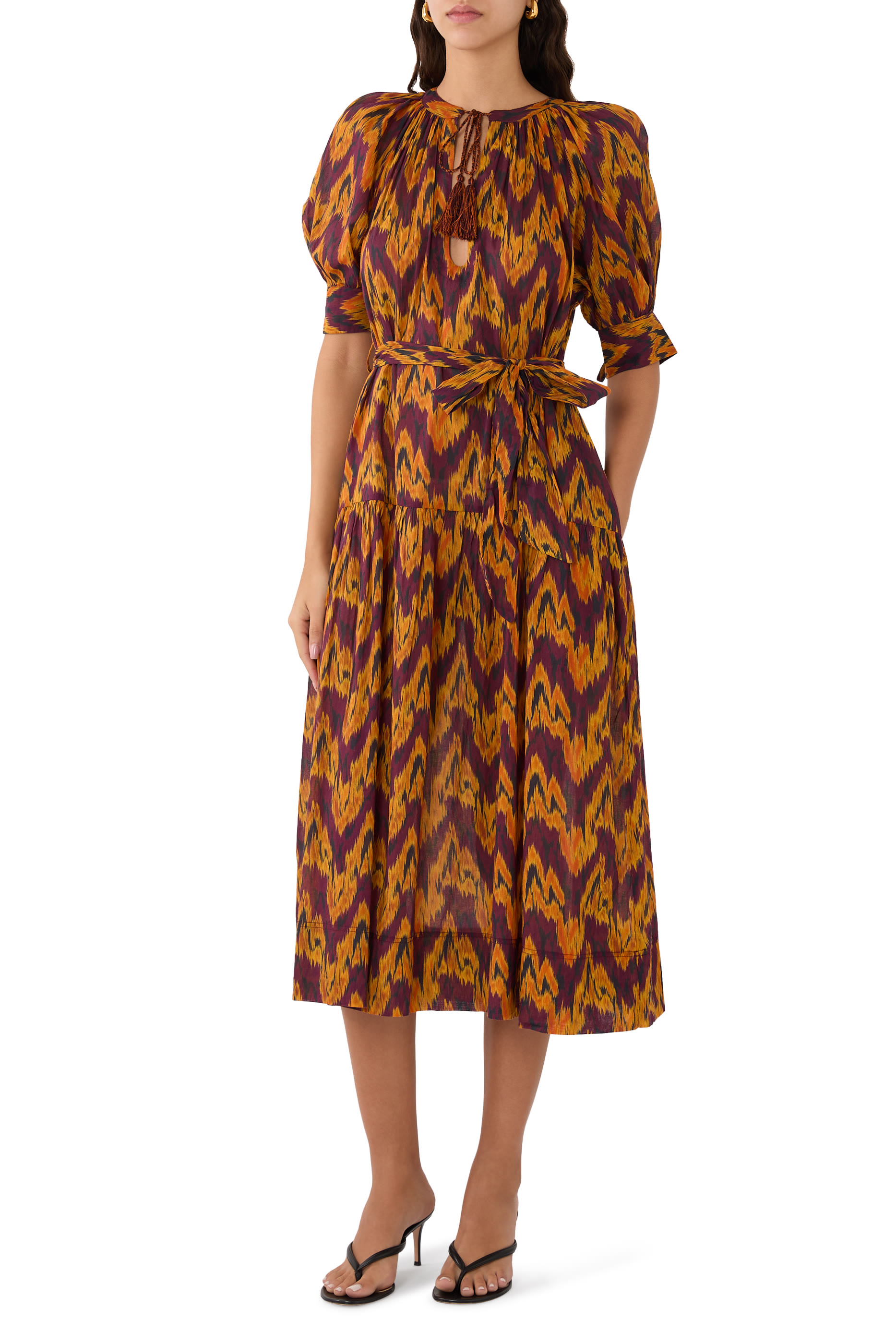 Selena Puff Sleeves Coverup Dress