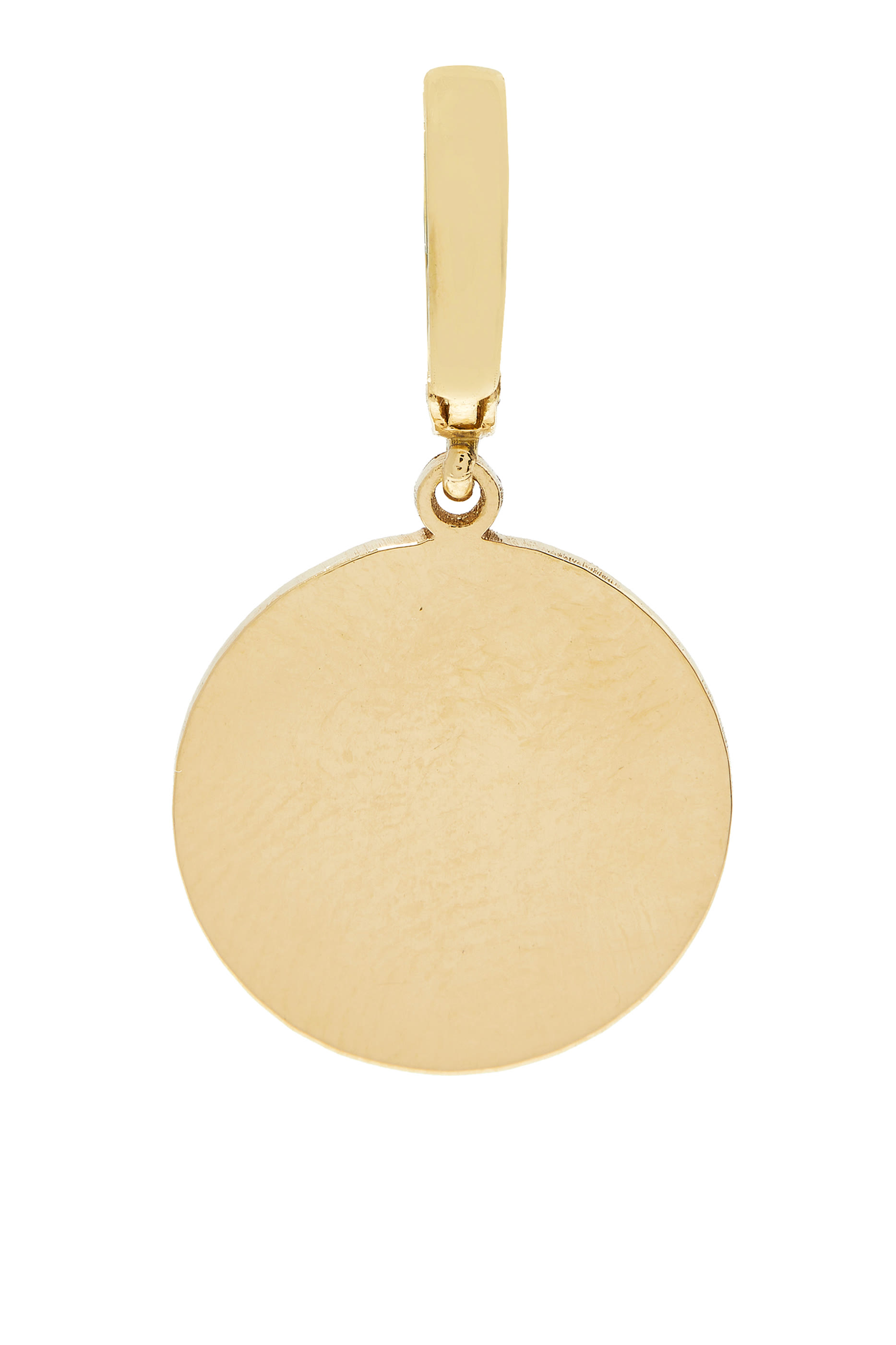 Spiral Eye Charm, 18k Yellow Gold & Diamonds