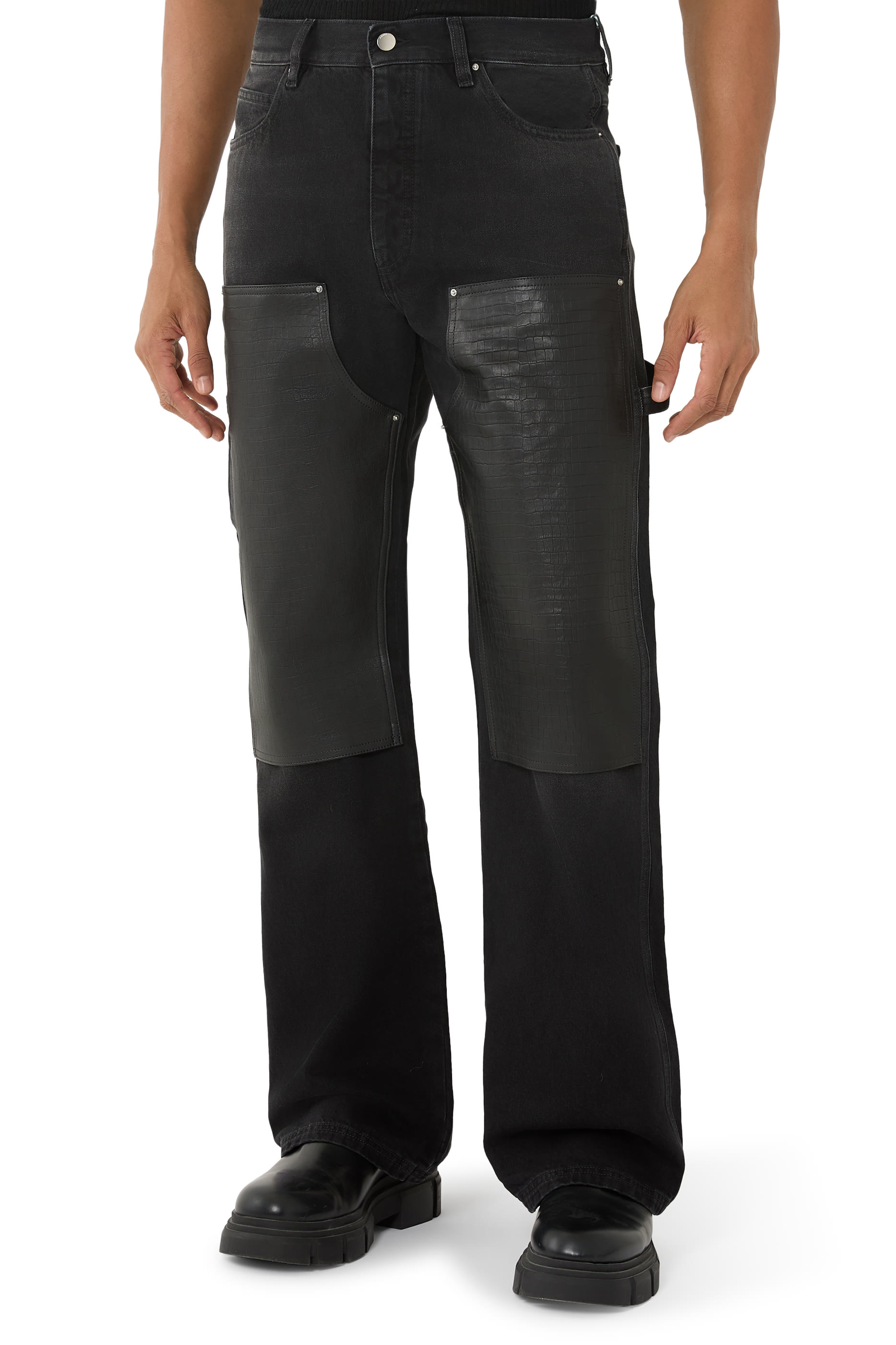  Embossed Croc Carpenter Jeans