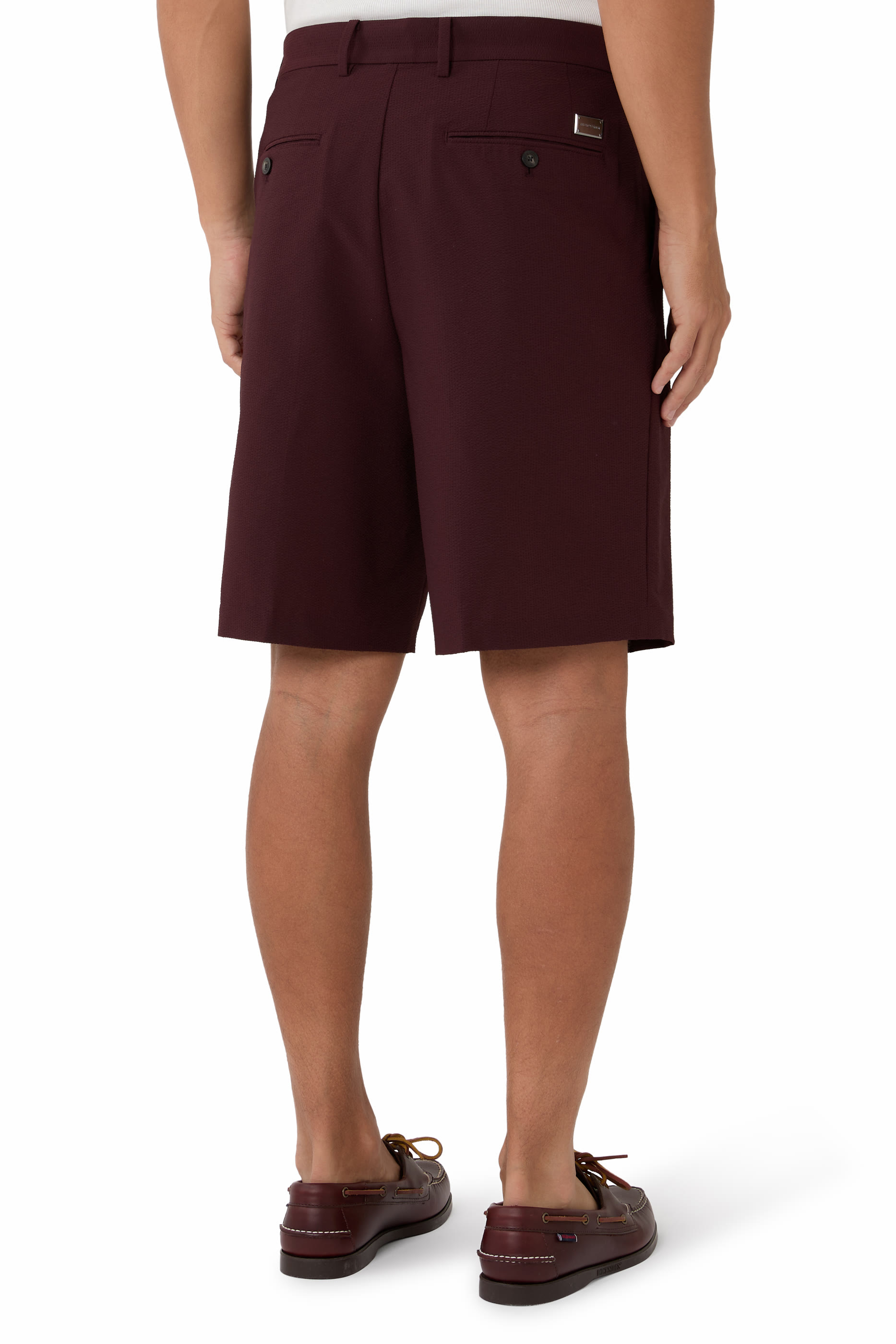Down and Feather Padding Bermuda Shorts